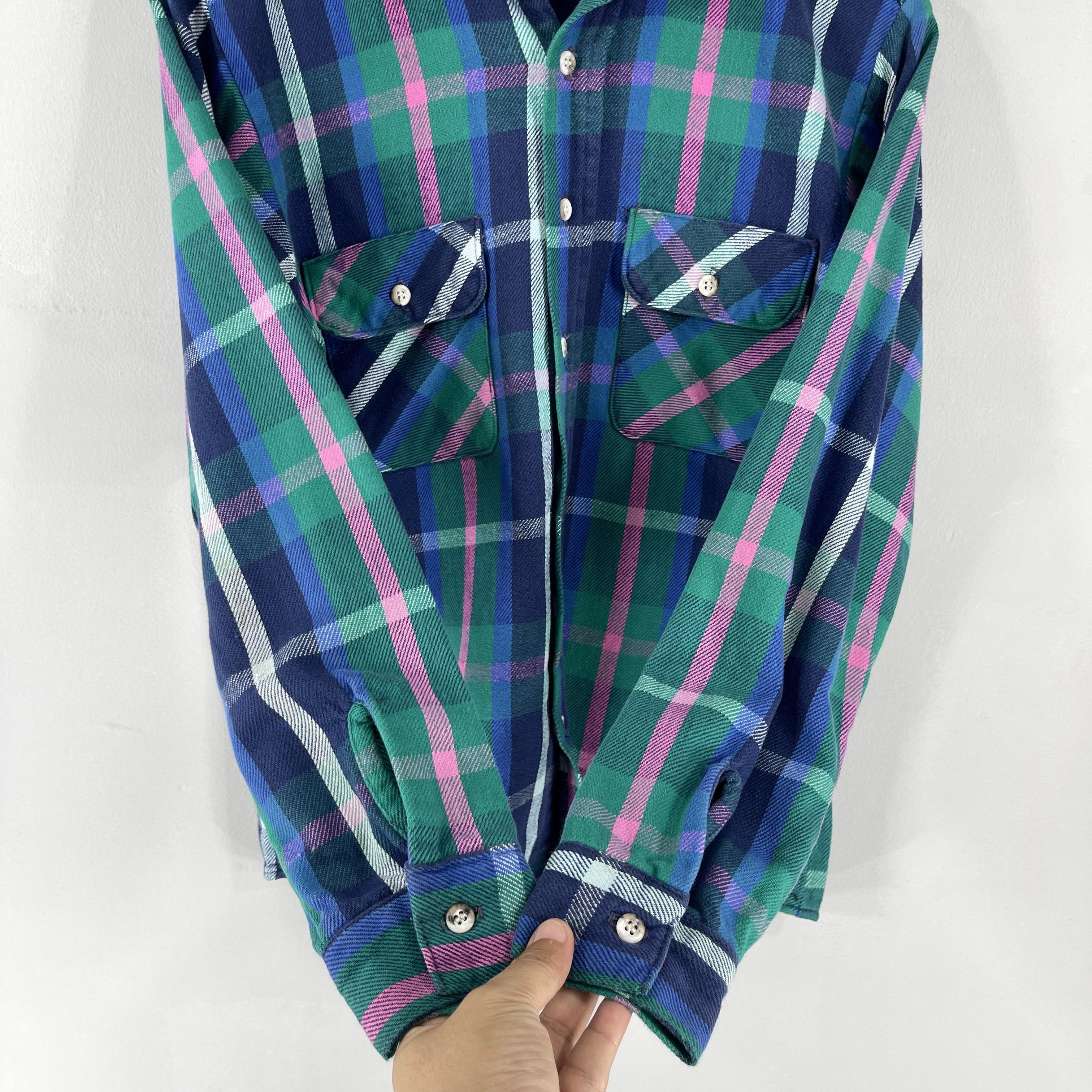Flannel Vintage FIVE BROTHERS Checkered Double Pocket Flannel Size M / US 6-8 / IT 42-44 - 5 Thumbnail