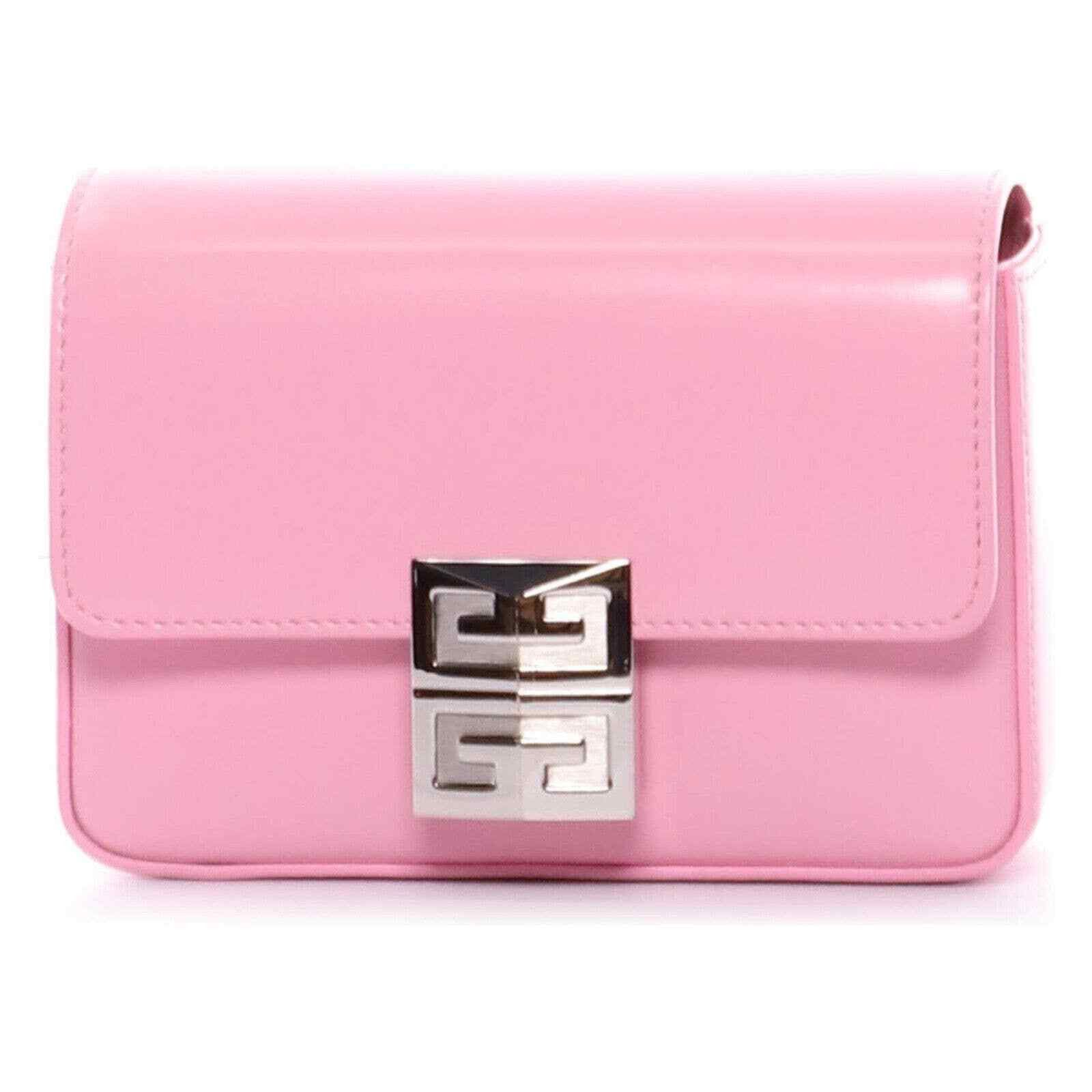 Givenchy Givenchy Mini Leather Silver Flap Crossbody Shoulder Bag Size ONE SIZE - 1 Thumbnail