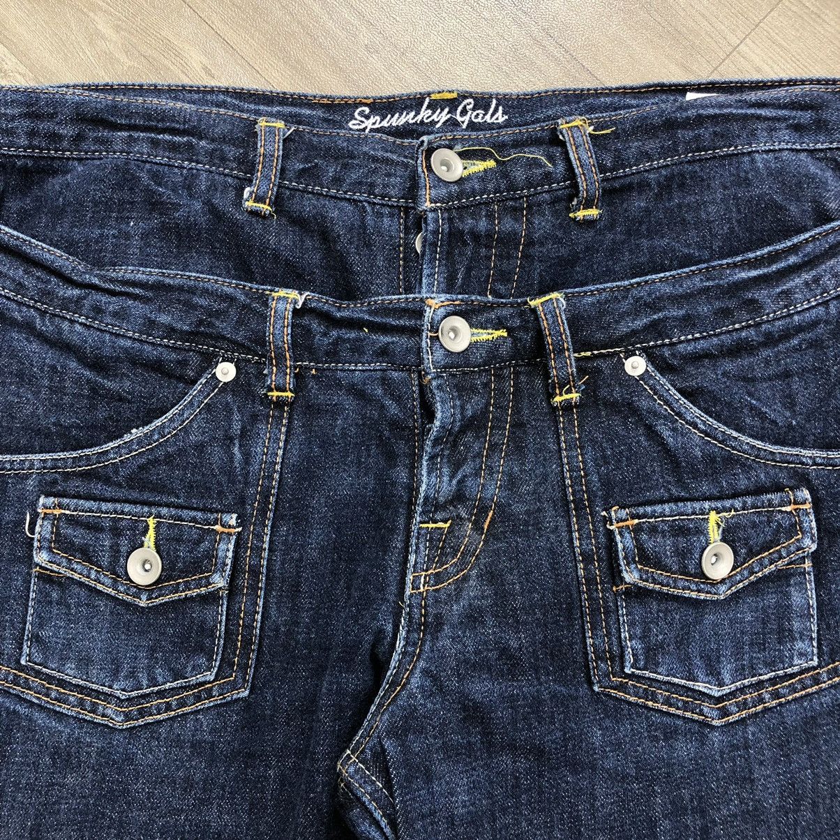 If Six Was Nine × Japanese Brand × PPFM Y2K Spunky Gals Double Waist Multipocket Bust Pants Jeans Size US 36 / EU 52 - 3 Thumbnail
