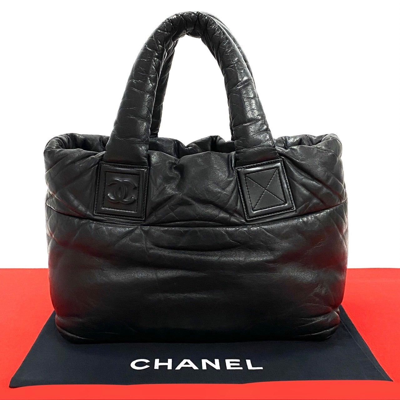 Chanel Chanel Tote Bag Black Leather Size ONE SIZE - 1 Thumbnail
