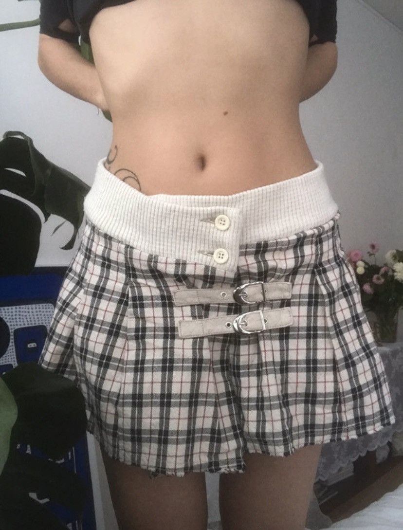 Replay Replay Checkered Buckle Skirt Size 28" / US 6 / IT 42 - 1 Thumbnail