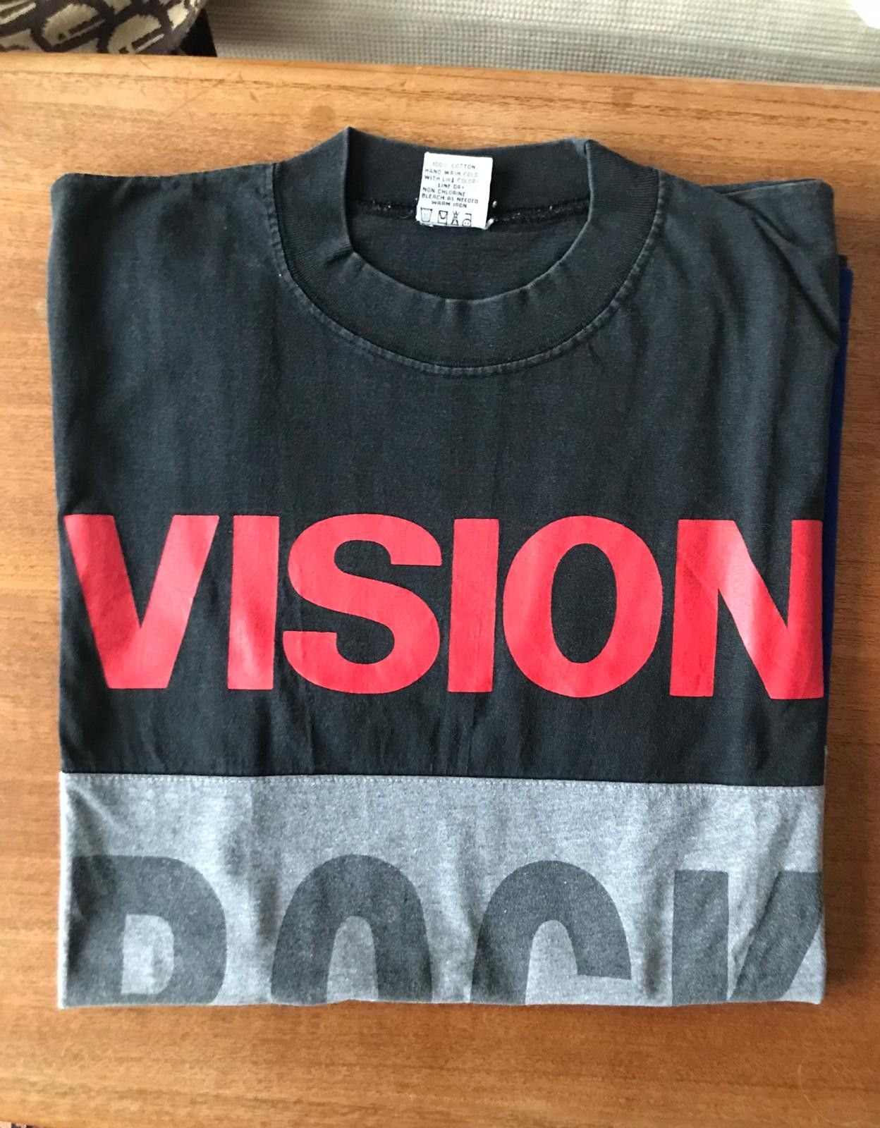 Vision Streetwear Vtg Orig Vision Streetwear "Vision Rock Wear" Skate T 1988 Size US XL / EU 56 / 4 - 9 Thumbnail
