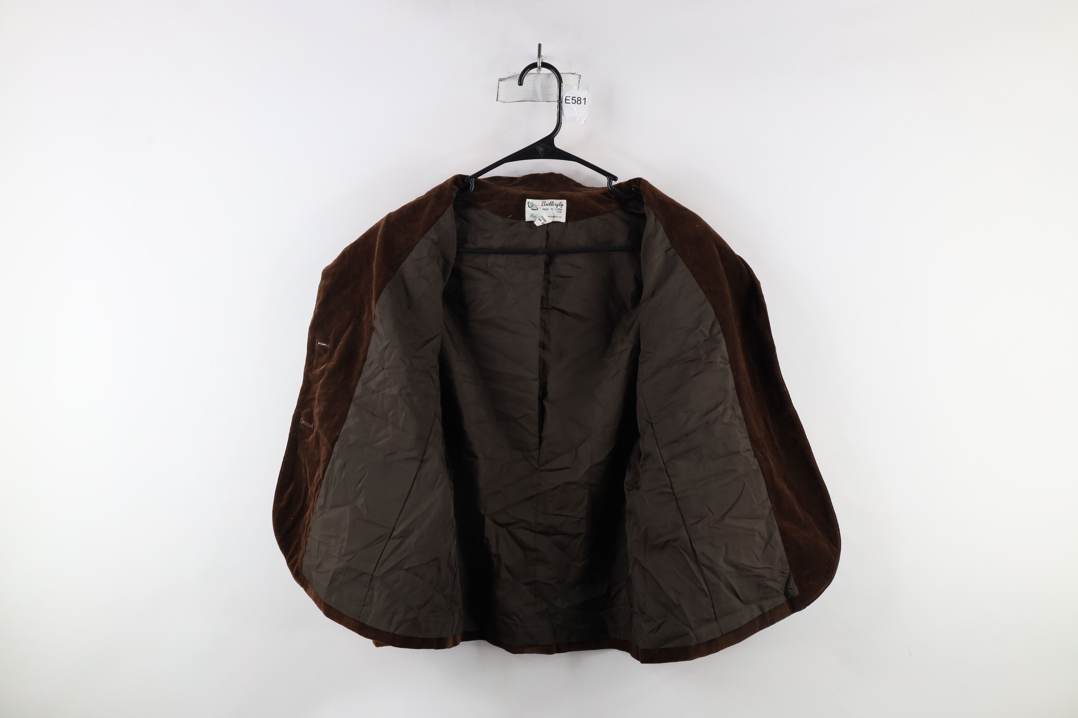Vintage Vintage 60s 70s Rockabilly 2 Button Blazer Jacket Brown Size XL / US 12-14 / IT 48-50 - 9 Thumbnail