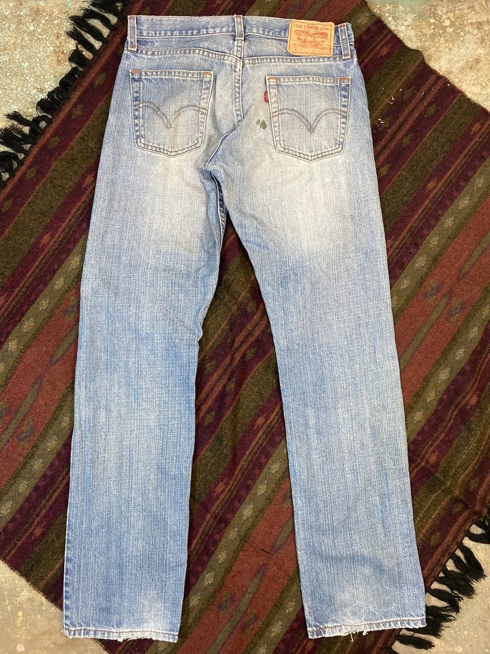 Levi's vintage levis 514 slim straight denim nice design Size US 31 - 1 Thumbnail