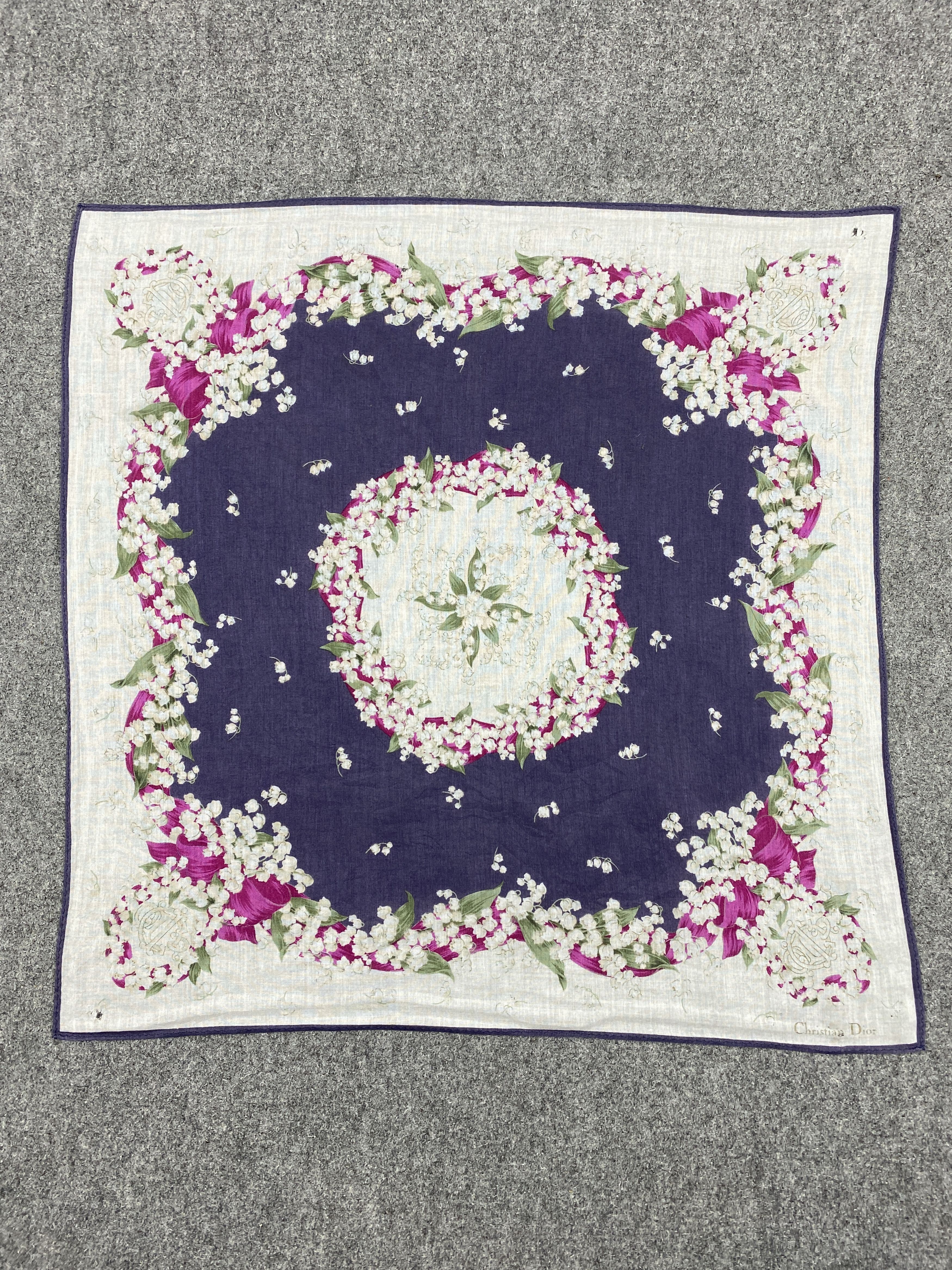 Dior Vintage Dior Handkerchief / Neckerchief HKC1133 Size ONE SIZE - 4 Thumbnail