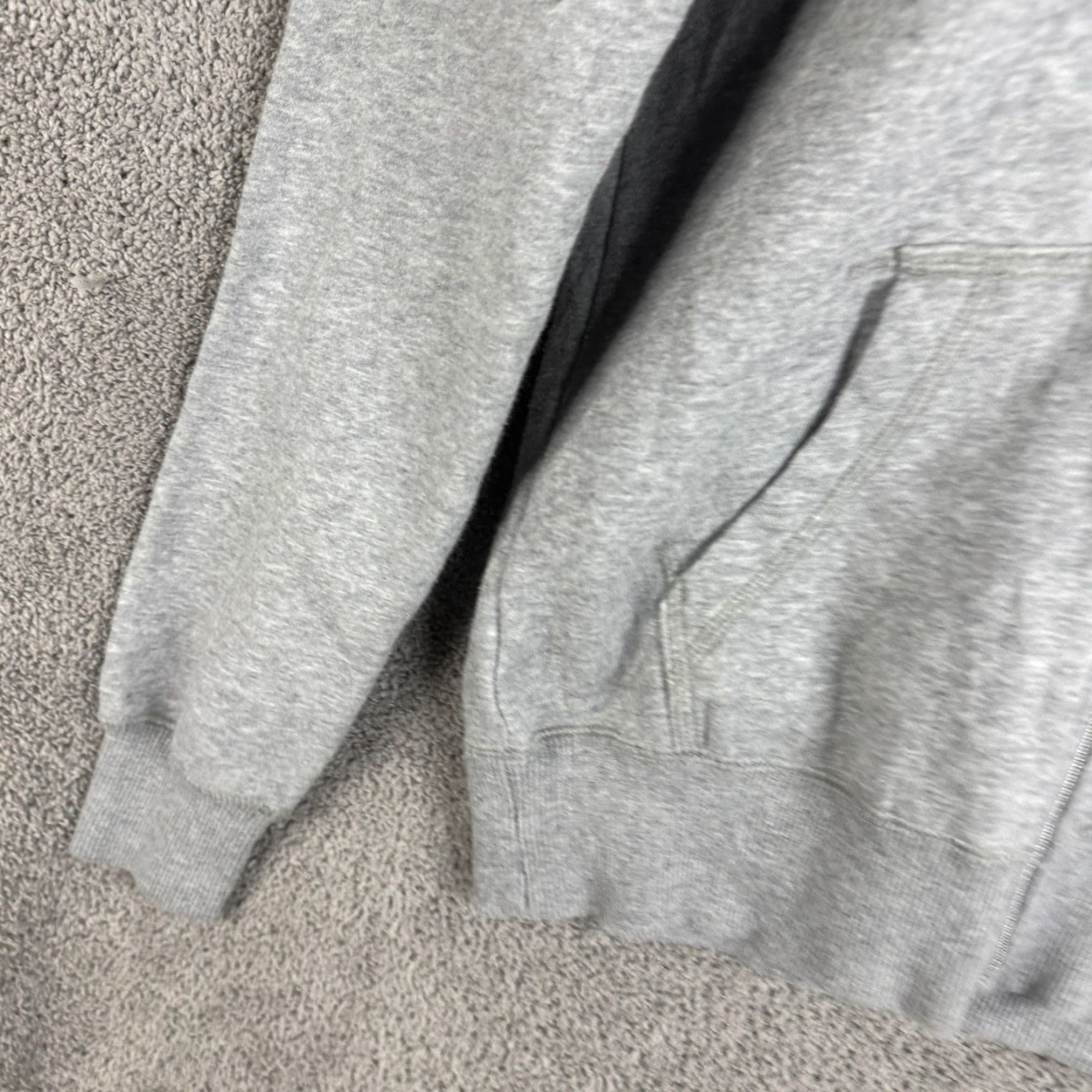 Nike Nike Hoodie Mens Small Gray Full Zip Fleece Sweatshirt Swoosh Logo Regular Fit Size US S / EU 44-46 / 1 - 2 Thumbnail
