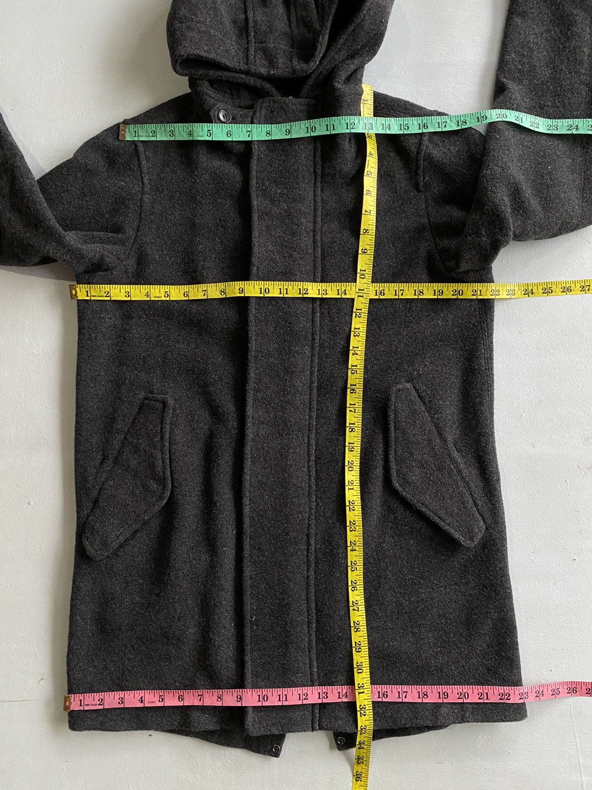 If Six Was Nine × Le Grande Bleu (L.G.B.) × Zucca Zucca Wool Trench Jacket Size US L / EU 52-54 / 3 - 20 Thumbnail