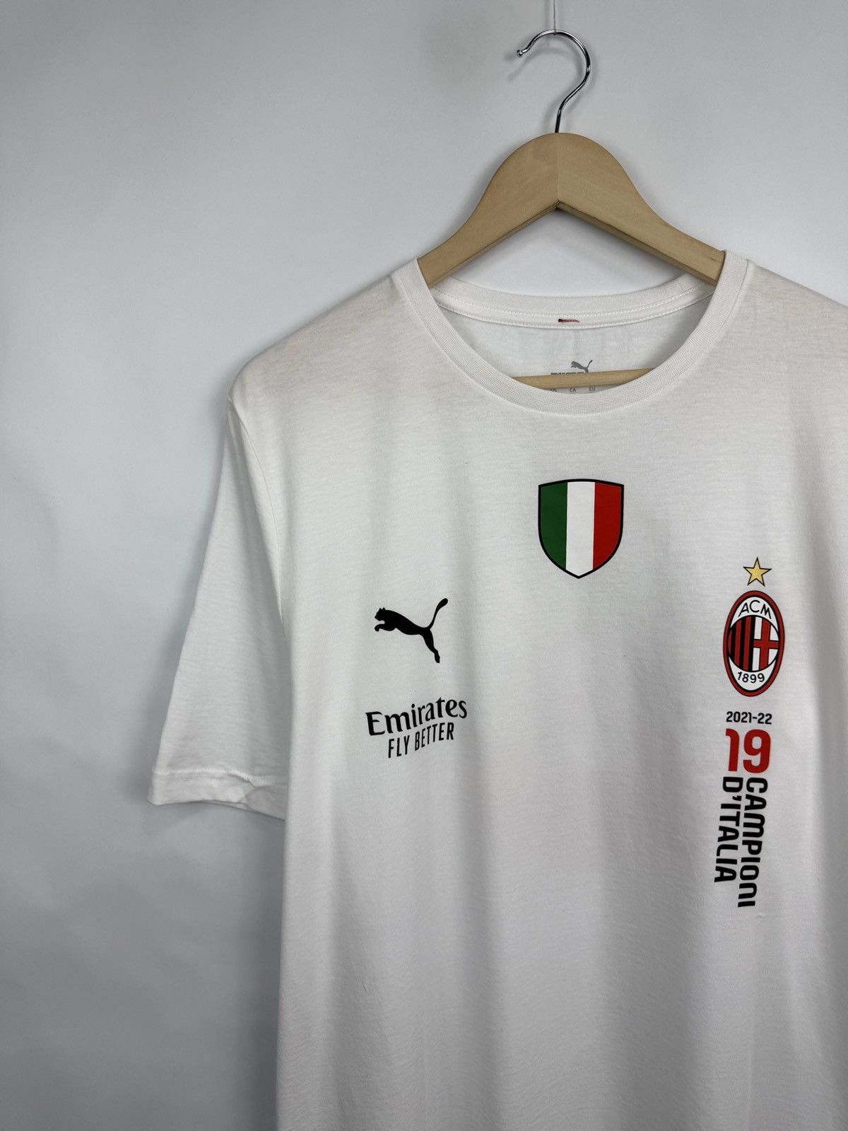 Puma 🇮🇹 Puma AC Milan 2021-22 Champions T Shirt Campioni D’Italia Size US XL / EU 56 / 4 - 4 Thumbnail