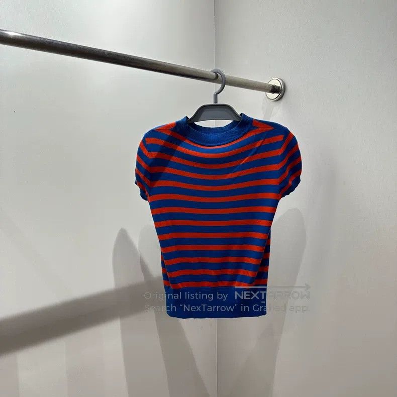 Hermes Hermes Patterned Striped Silk Short Sleeve Size XXS / US 00 / IT 34 - 2 Thumbnail