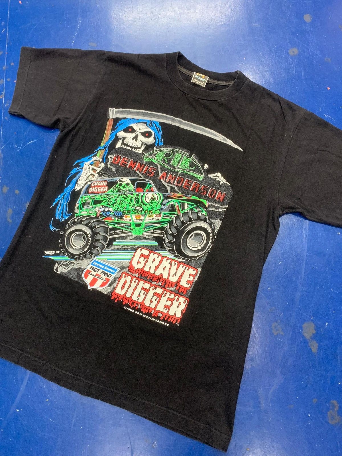 Vintage VINTAGE GRAVE DIGGER 1995 Size US XL / EU 56 / 4 - 2 Thumbnail