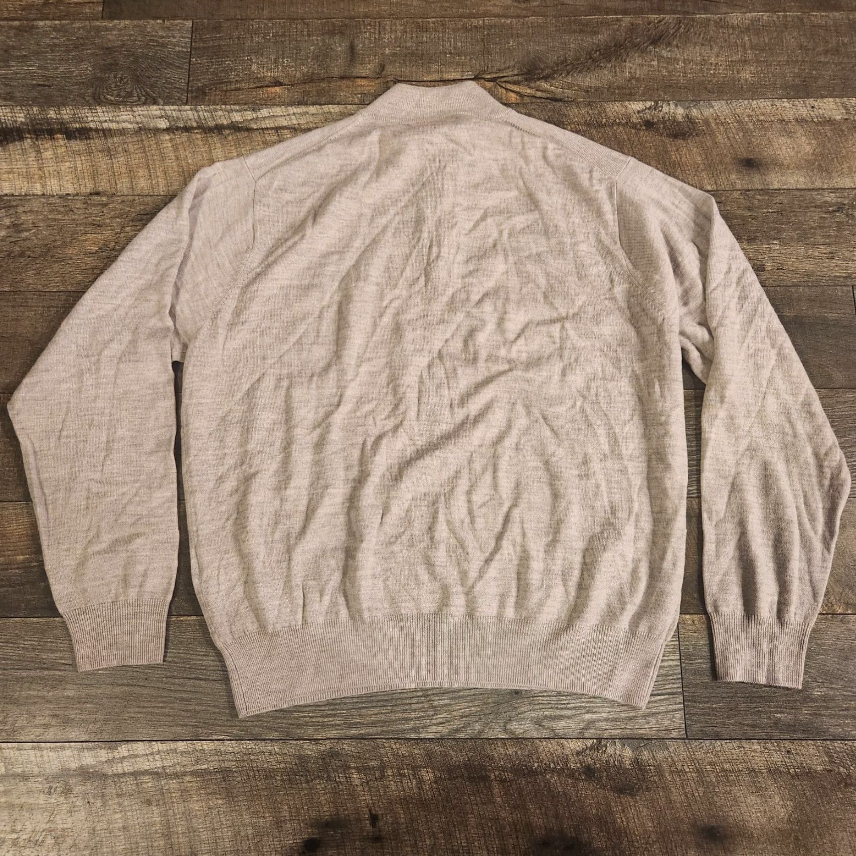Peter Millar Peter Millar 1/4 Zip Sweater Mens XL Gray Merino Wool Soft Stretch Pullover Size US XL / EU 56 / 4 - 6 Thumbnail