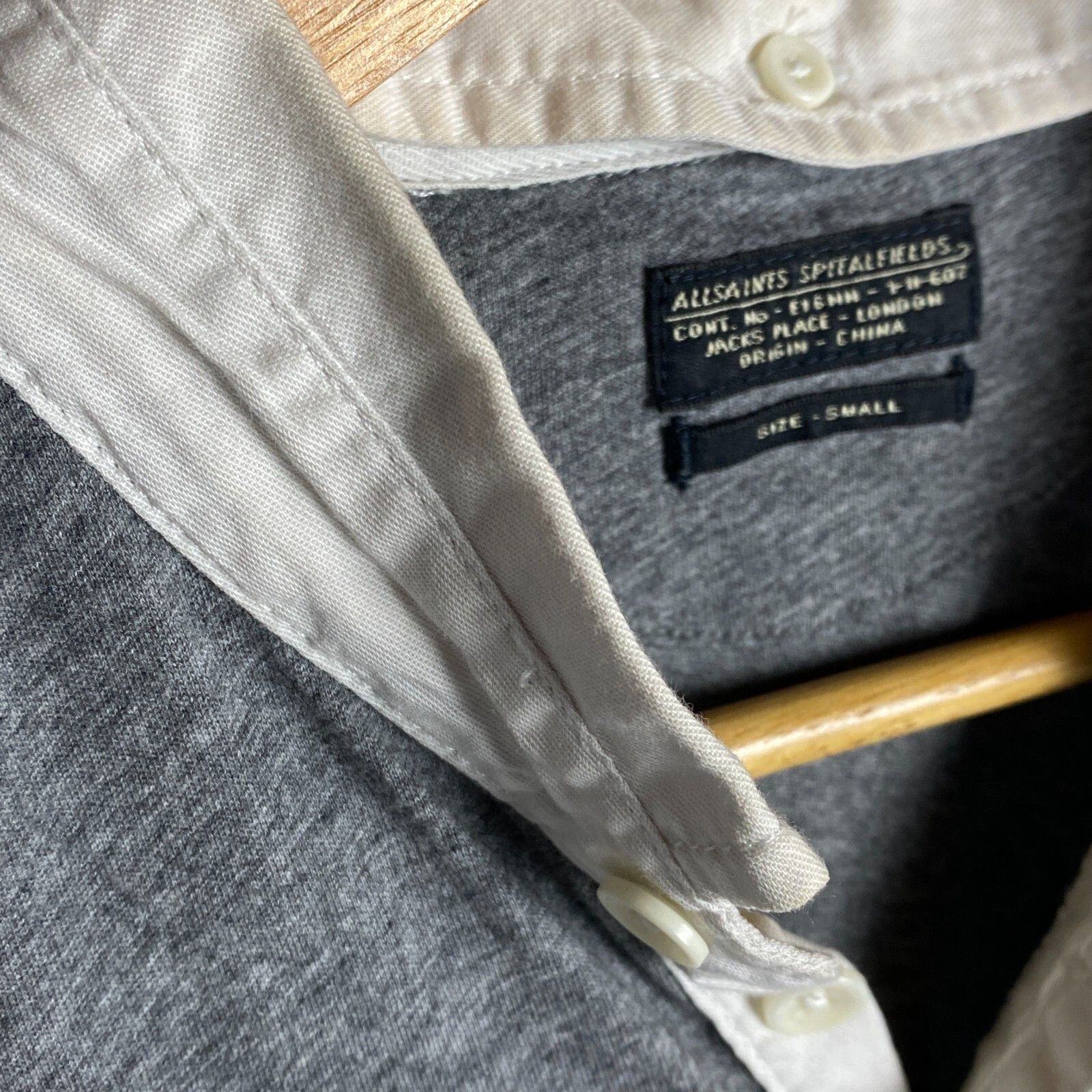 Allsaints Allsaints Polo Shirt Men's Size S Gray Cotton Short Sleeve ` Size US S / EU 44-46 / 1 - 5 Thumbnail