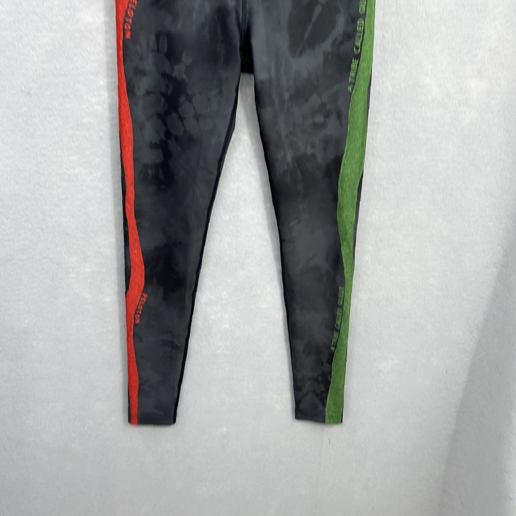 Quest A Tribe Called Quest Leggings Womens S Black Skinny Pull On High Waist Compression Activewear Sports Size 28" / US 6 / IT 42 - 3 Thumbnail