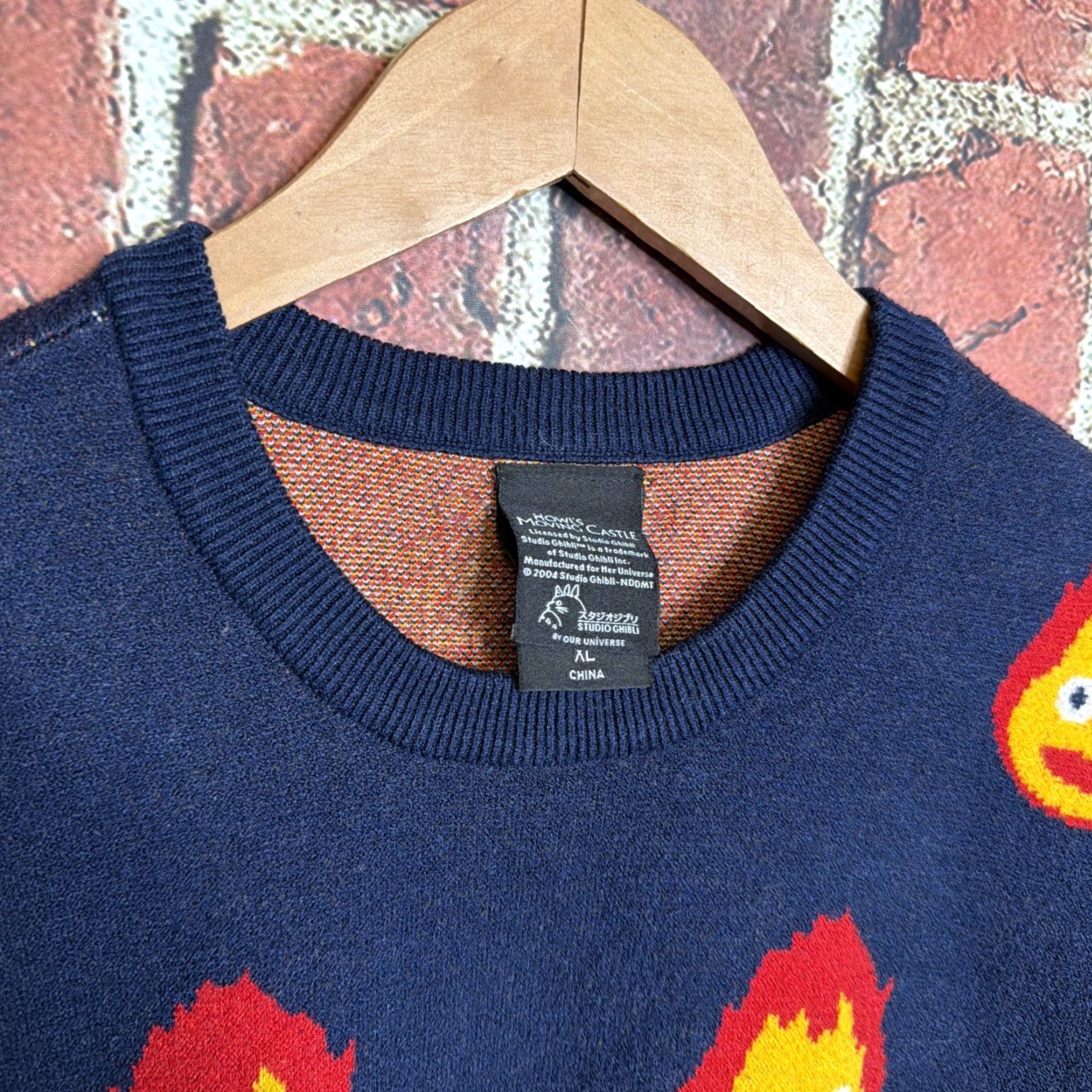 Vintage VINTAGE Howls Moving Castle Sweater Mens XL Studio Ghibli Calcifer Box Lunch Pullover Size US XL / EU 56 / 4 - 2 Thumbnail