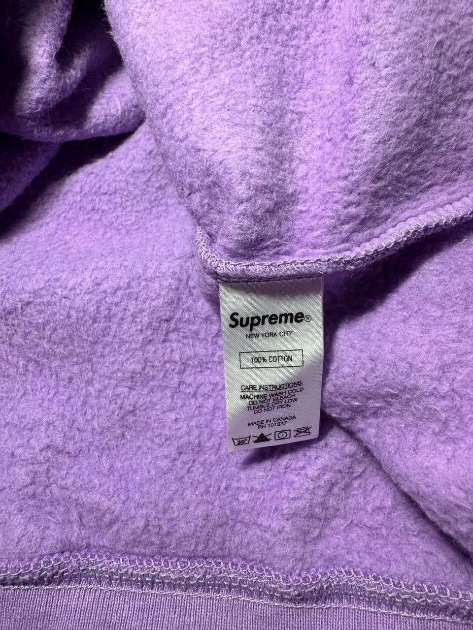 Supreme Supreme FW19 Small Box Crewneck Sweatshirt Light Violet Size US L / EU 52-54 / 3 - 9 Thumbnail