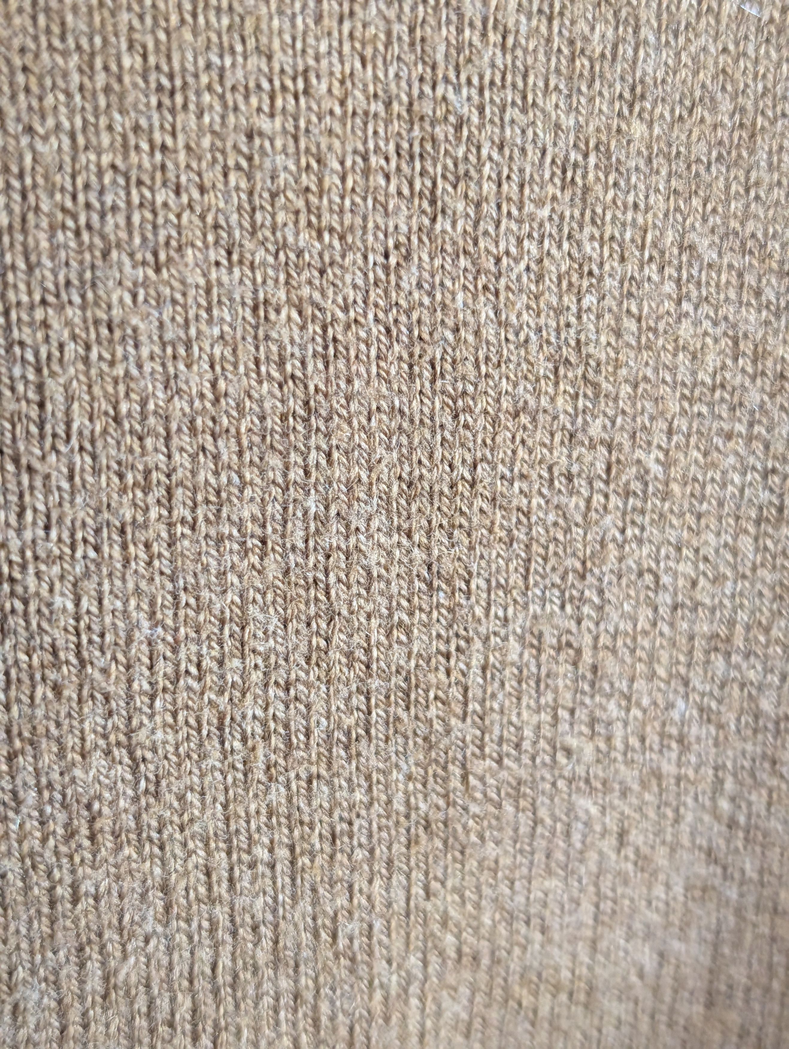Orvis Cotton/silk/cashmere tan knit 1/4 zip sweater XL Size US XL / EU 56 / 4 - 6 Thumbnail