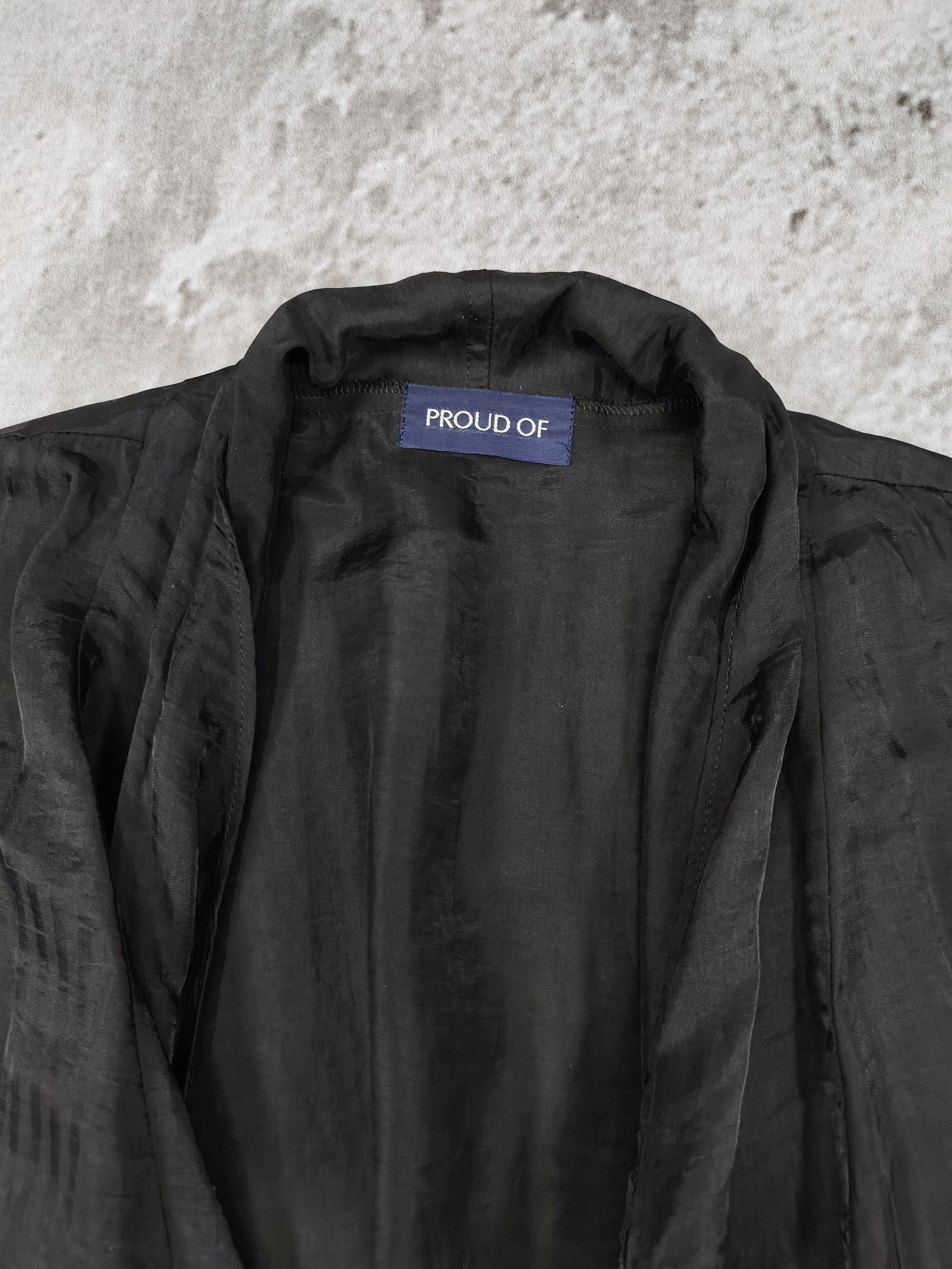 Japanese Brand 2000s Proud Of🇯🇵Gothic Minimal Darkwear Layering Rayon Top Size M / US 6-8 / IT 42-44 - 8 Thumbnail