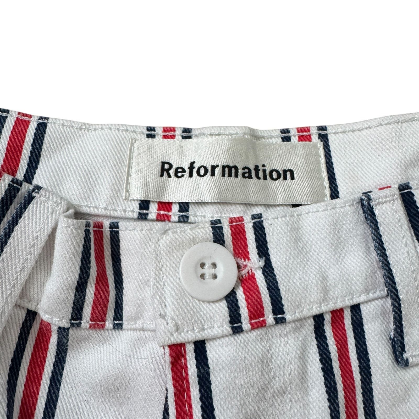 Reformation NEW Reformation Roper Jean Grenada Stripe Size 28" / US 6 / IT 42 - 4 Thumbnail