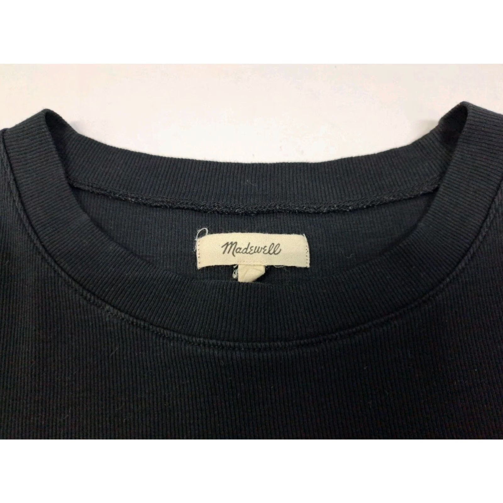 Madewell Madewell Shirt Women L Black Crew Neck Short Sleeve Pullover Cotton T-Shirt Basic Size L / US 10 / IT 46 - 3 Thumbnail