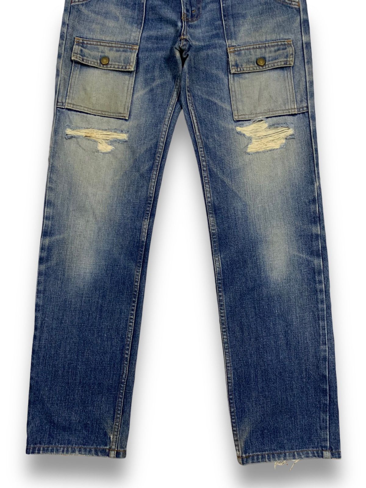 Levi's Vintage 90s Levis Red Tab Distressed Bush Denim Pants Size US 29 - 7 Thumbnail