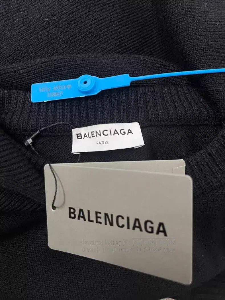 Balenciaga Balenciaga Logo Alphabet Embroidered Hooded Long Sleeve Sw Size XS / US 0-2 / IT 36-38 - 4 Thumbnail