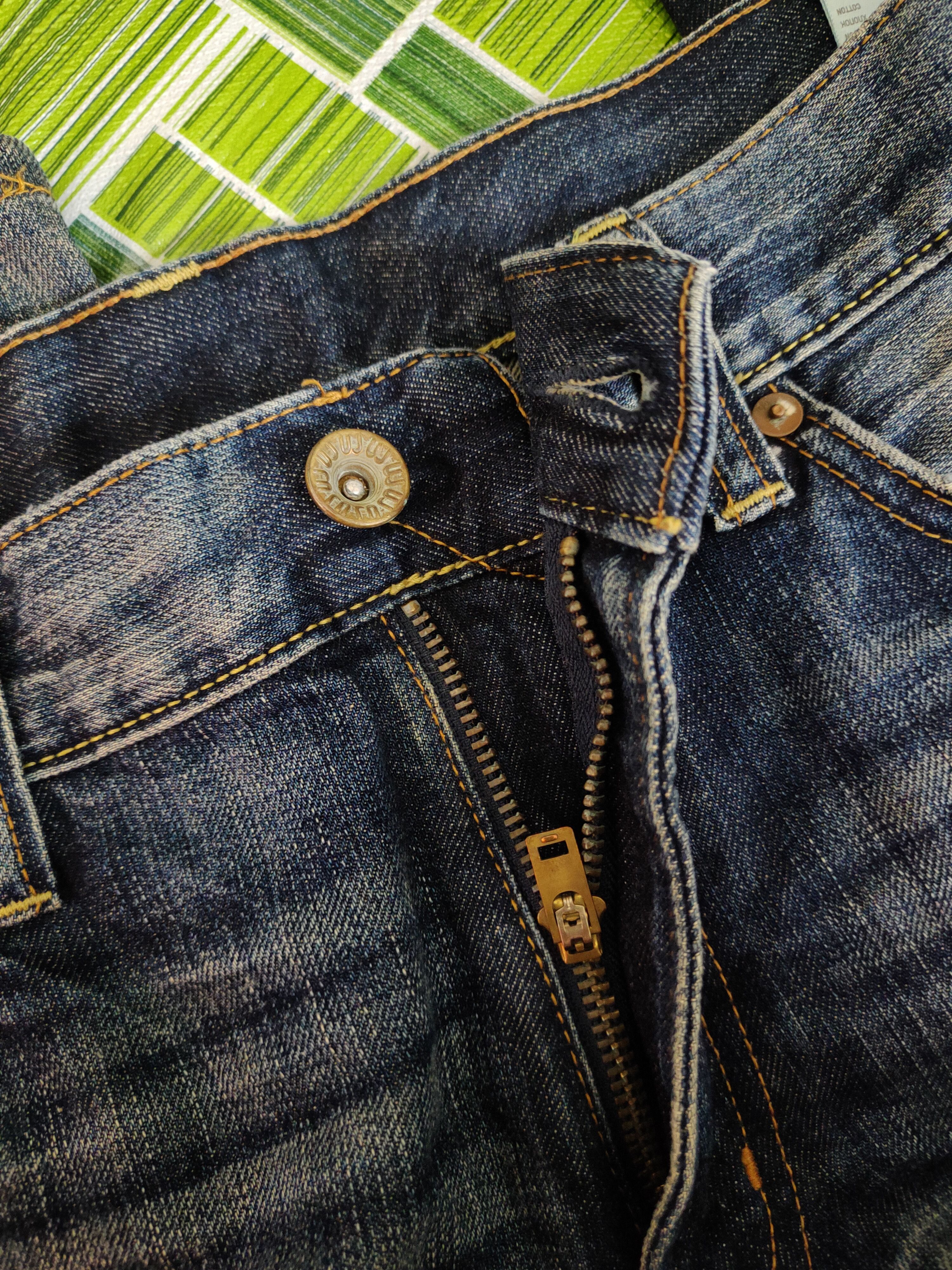 Japanese Brand DL Uniqlo Blue japan vintage distressed Denim Pants #S1261 Size US 32 / EU 48 - 13 Thumbnail