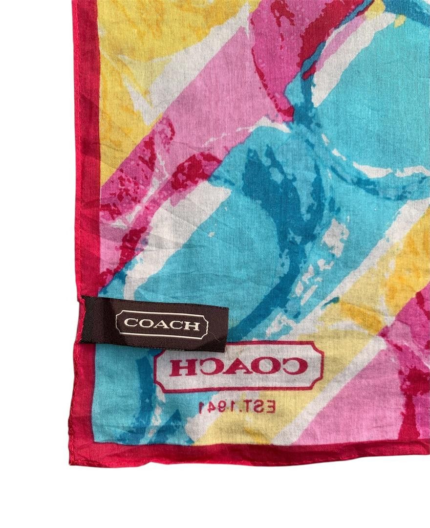 Coach COACH Multicolour Signature Silk Bandana Size ONE SIZE - 6 Thumbnail