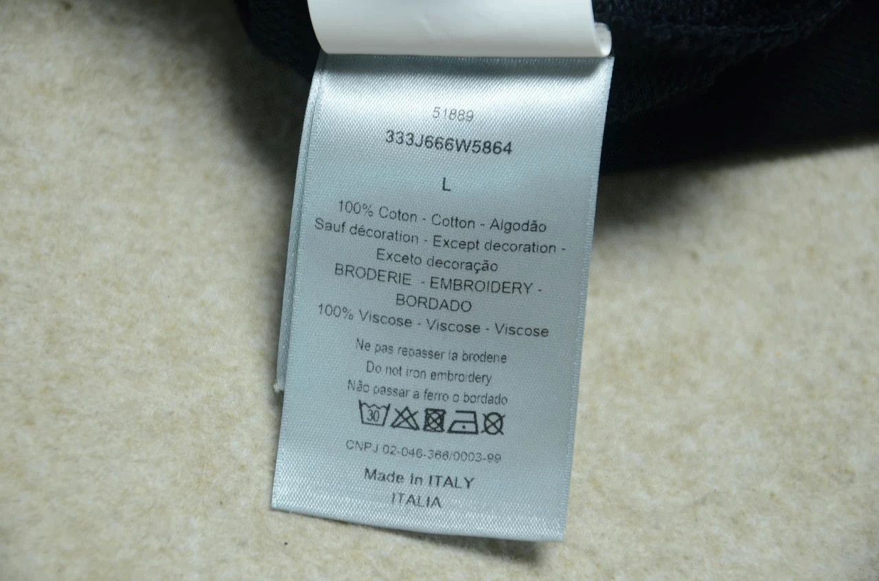 Dior Dior by Dior Classic Black Slogan Hoodie L Size US L / EU 52-54 / 3 - 6 Thumbnail