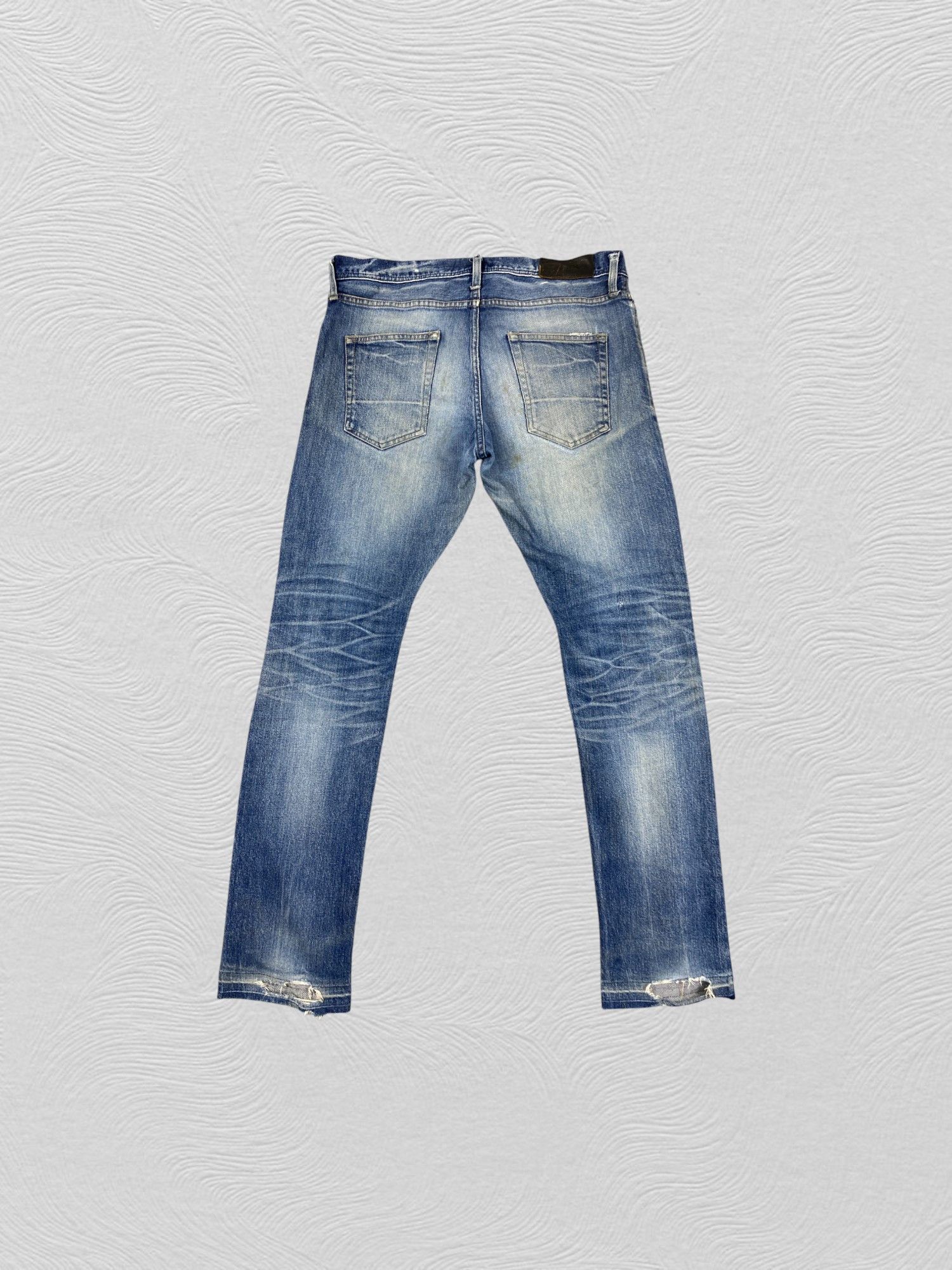 Japanese Brand Japanese Brand Distressed Blue Jeans 35x32 Denim- JN3627 Size US 35 - 2 Thumbnail