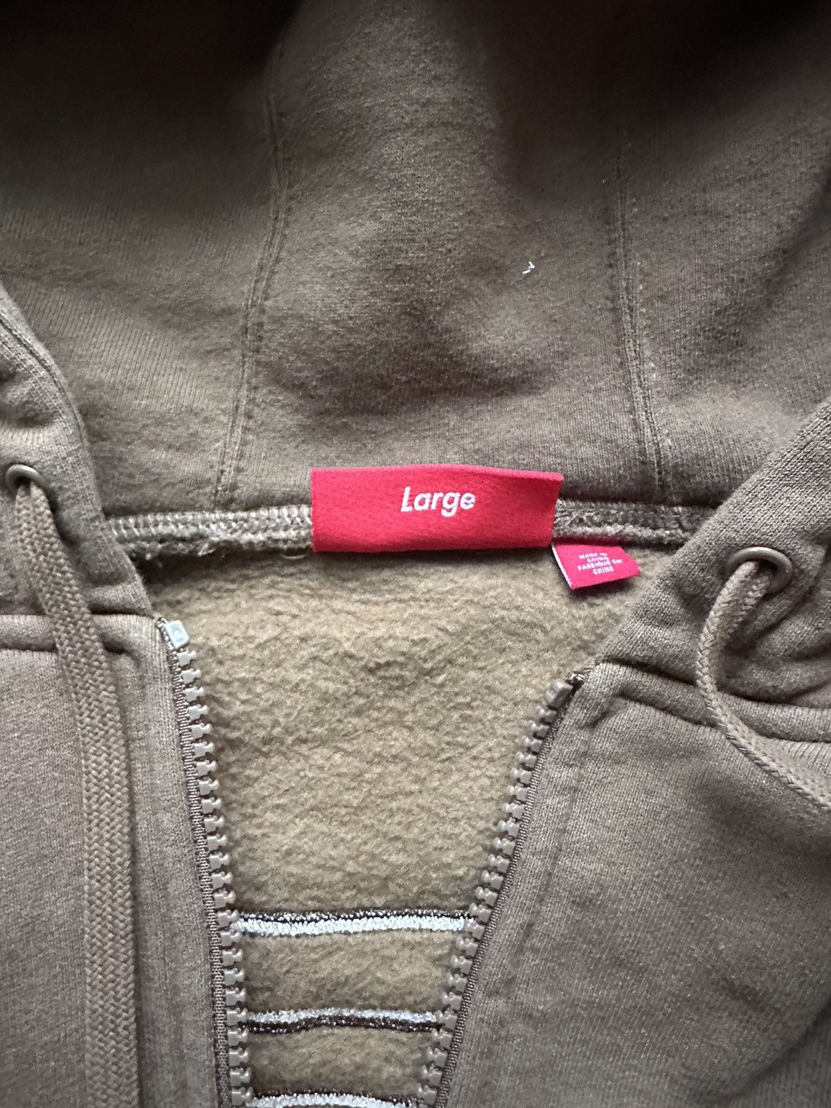 Supreme Supreme Wrapped Half Zip Hoodie - Large - Brown Size US L / EU 52-54 / 3 - 7 Thumbnail