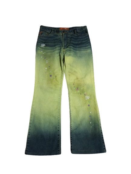 Japanese Brand Pieton Flared Jeans Size 32" / US 10 / IT 46 - 1 Thumbnail