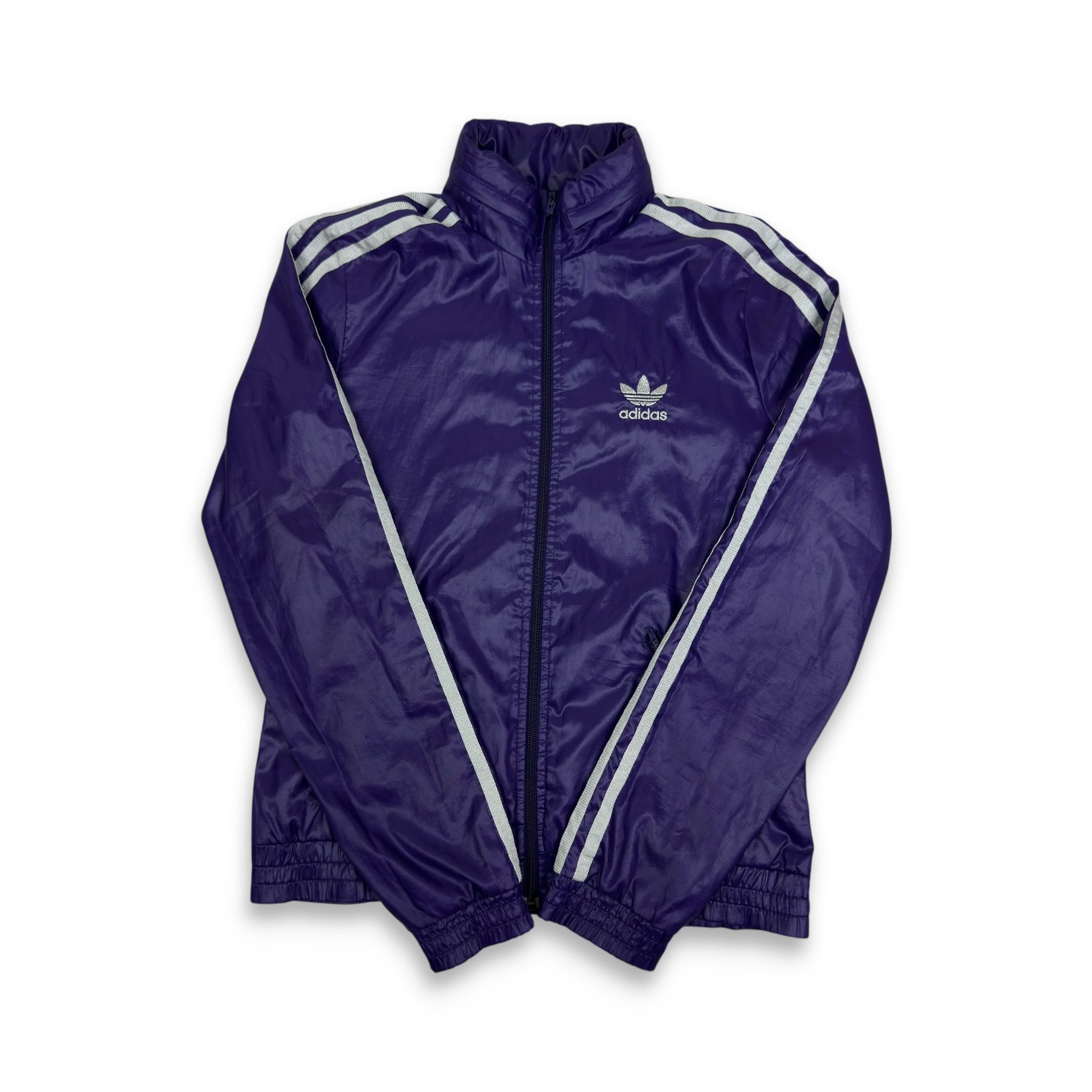 Adidas Adidas K-Way Women's Purple Full Zip Windbreaker Jacket 34 Size XXS / US 00 / IT 34 - 1 Thumbnail