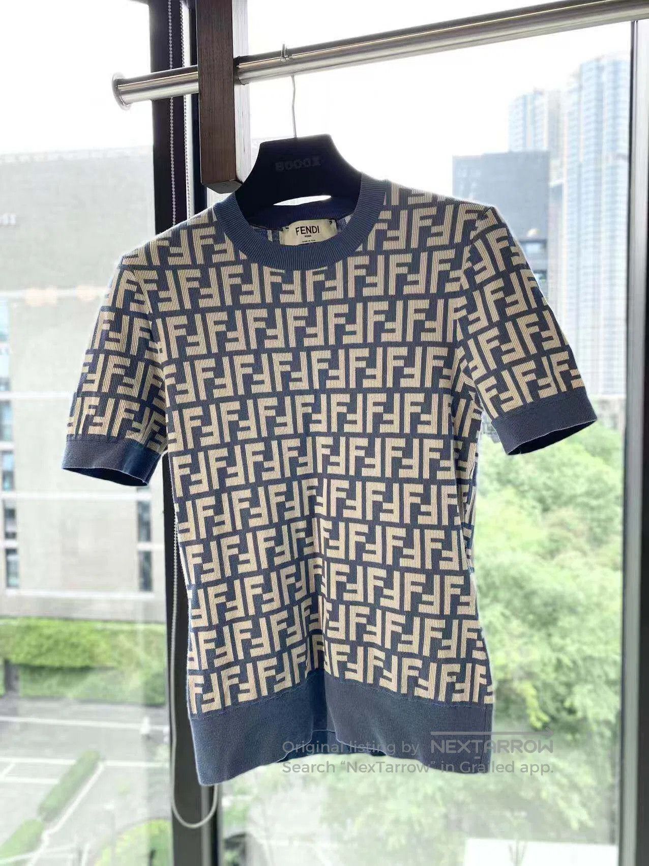 Fendi Fendi FF Monogram Crew Neck Knit Top| Size XS / US 0-2 / IT 36-38 - 2 Thumbnail