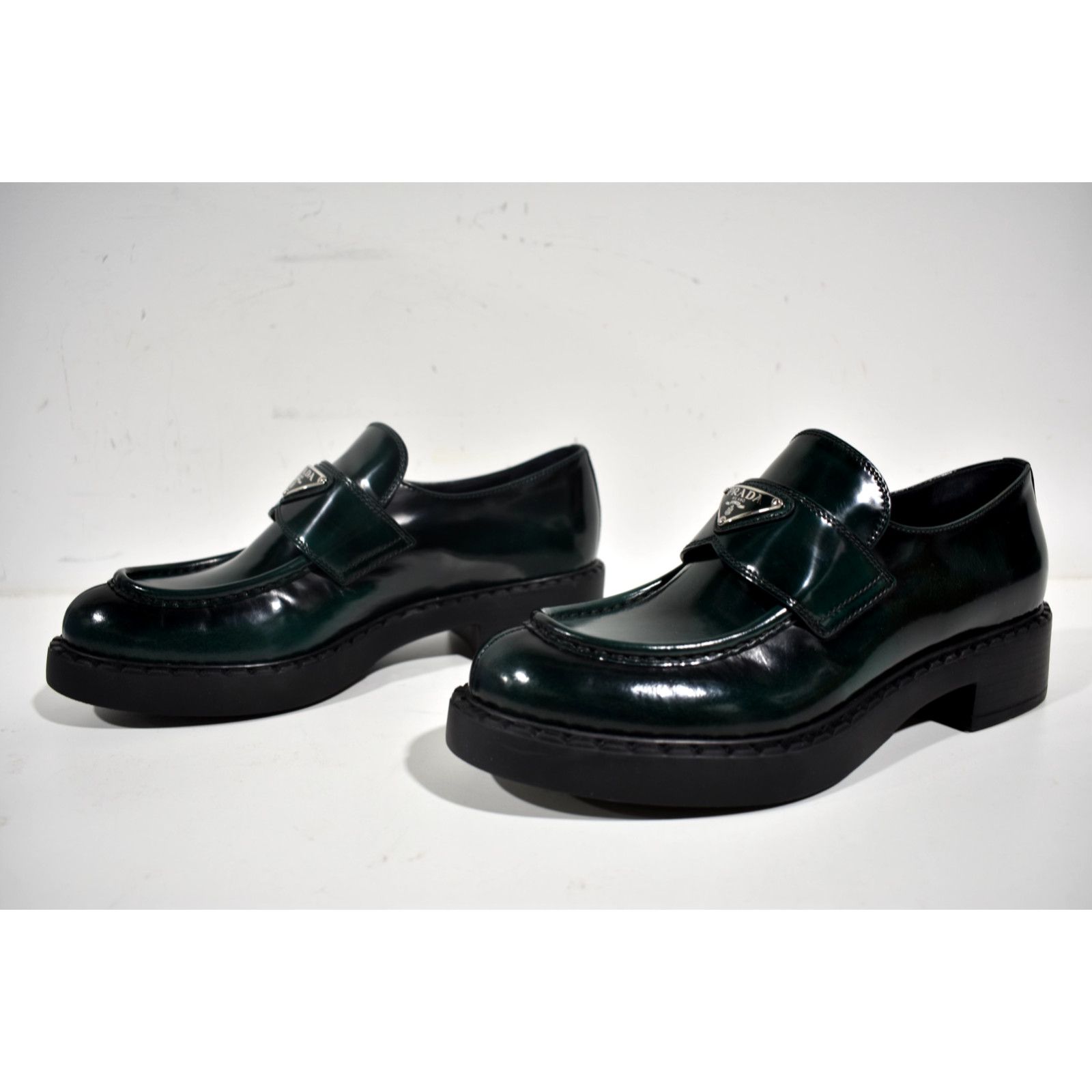 Prada Spazzolato Bosco Platform Loafer Creeper Slip On Flat 40.5 Size US 10.5 / IT 40.5 - 10 Thumbnail