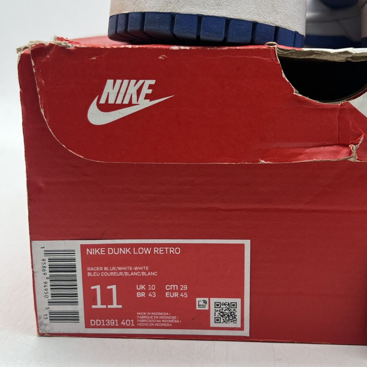 Nike Nike dunk low racer blue white Size US 11 / EU 44 - 6 Thumbnail