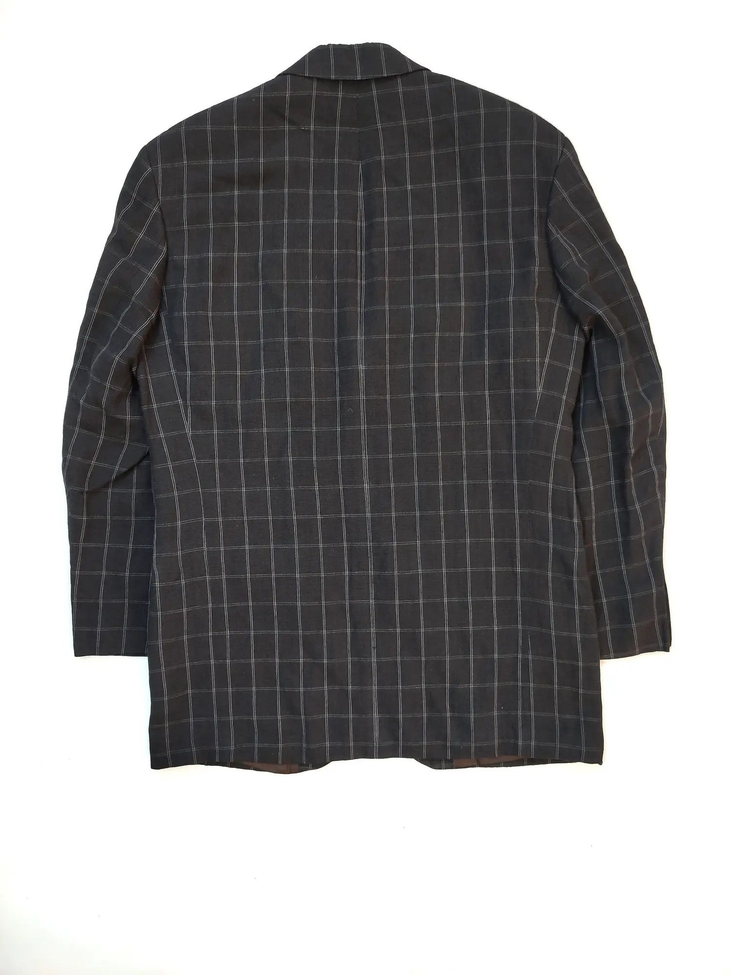 Yves Saint Laurent YSL Vintage Plaid Grey Blazer Size 48R - 8 Thumbnail