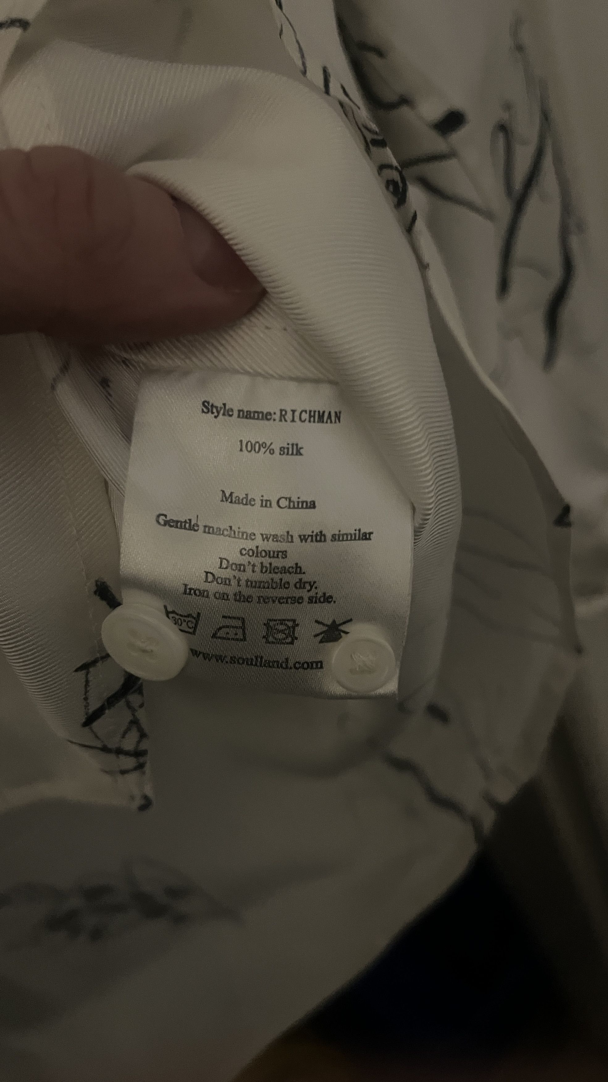 Soulland Soulland Richman 100% silk shirt, rare deadstock Size US XL / EU 56 / 4 - 8 Thumbnail