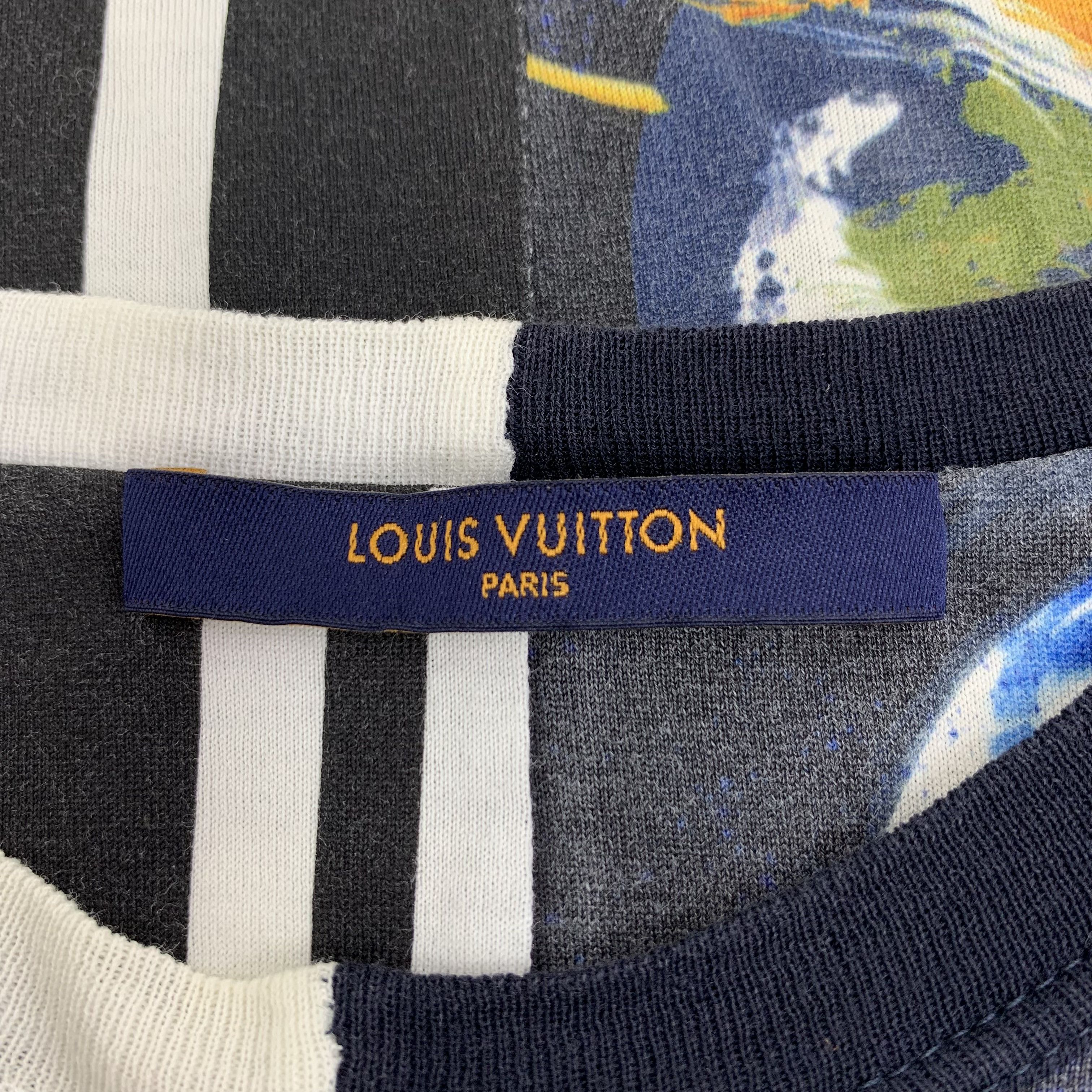 Louis Vuitton Louis Vuitton T-Shirt Black Multicolor Planets & Logo Print Size US S / EU 44-46 / 1 - 5 Thumbnail