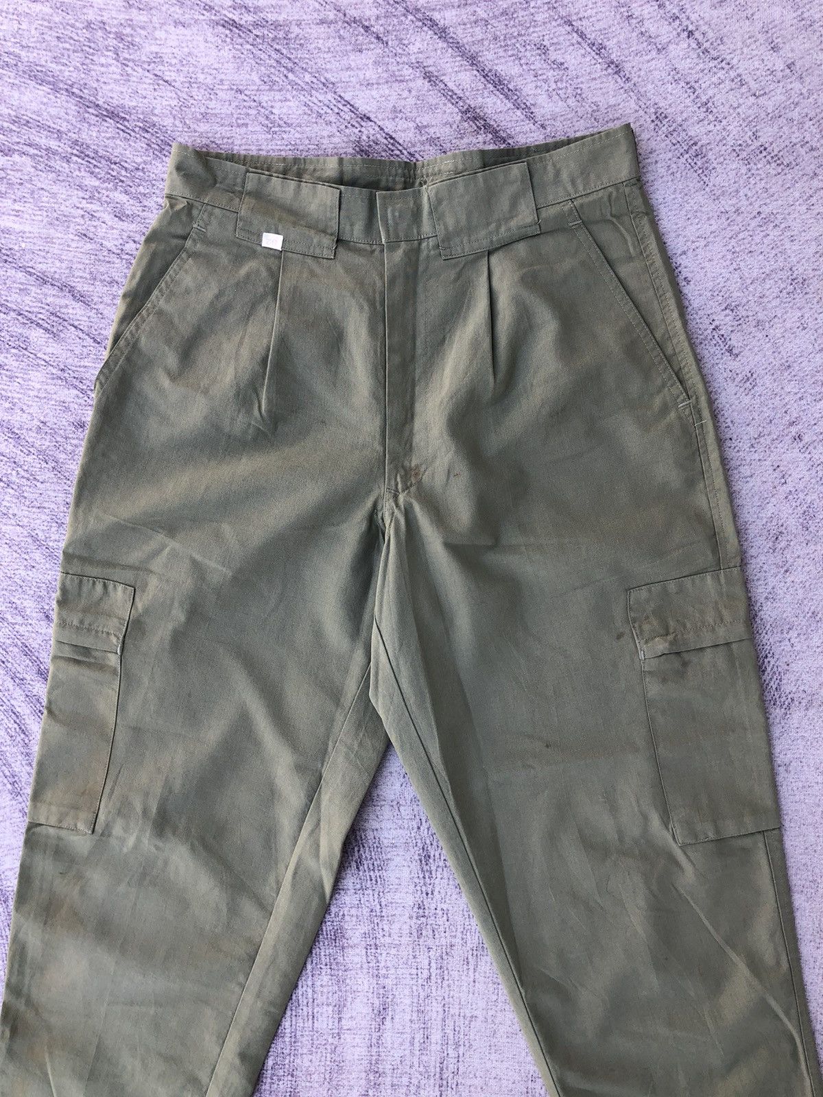 Japanese Brand Japanese Green Cargo Pants Multipocket Tactical Utility Size US 27 - 2 Thumbnail