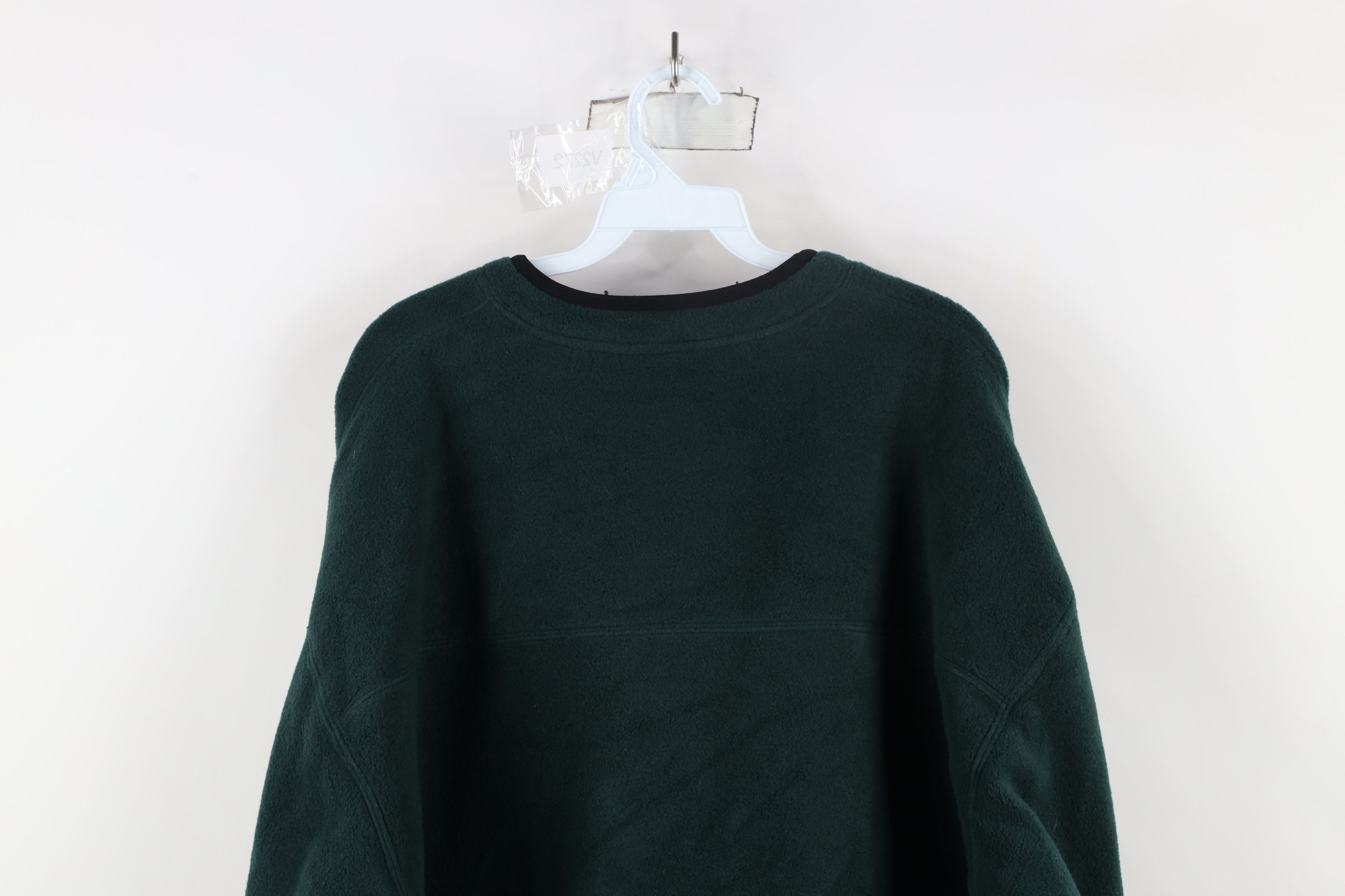 Gap × Vintage Vintage 90s Gap Blank Thick Fleece V-Neck Sweater Green Size US XXL / EU 58 / 5 - 10 Thumbnail