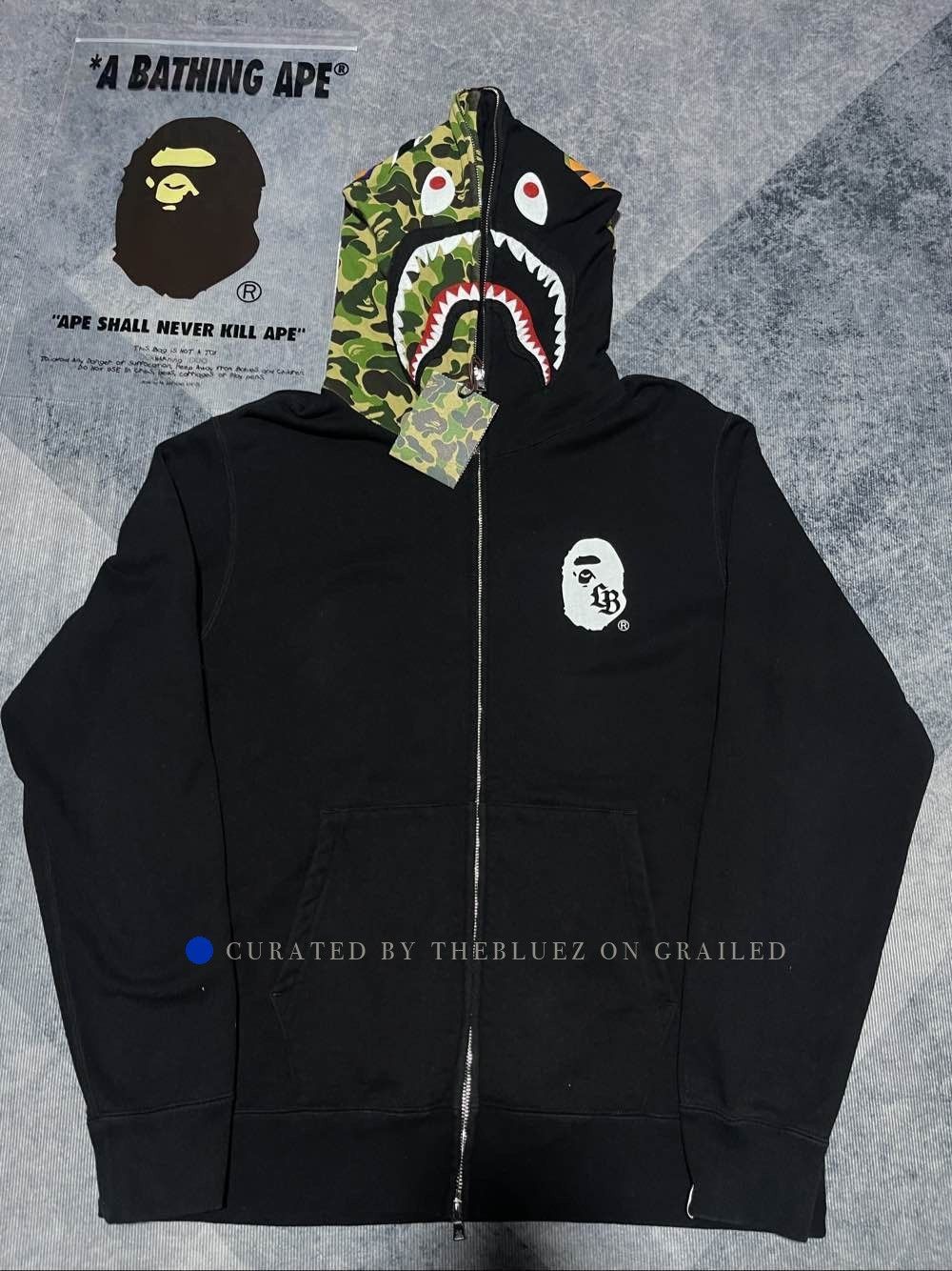Bape Black Shark Camo Zip-Front Hoodie Size US XL / EU 56 / 4 - 1 Preview