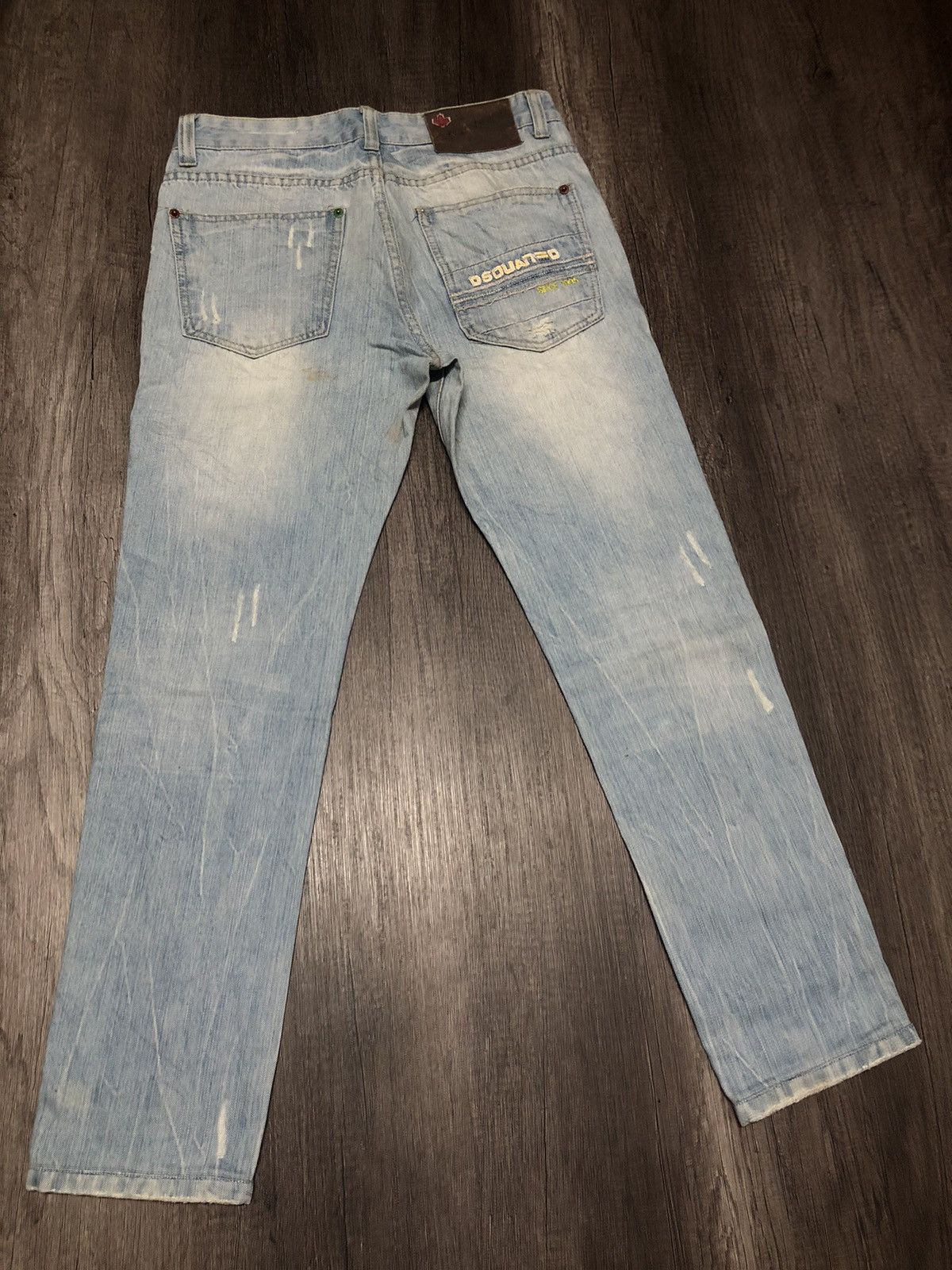 Designer × Dsquared2 × Vintage DSQUARED2 DISTRESSED DENIM JEANS Size US 30 / EU 46 - 22 Thumbnail