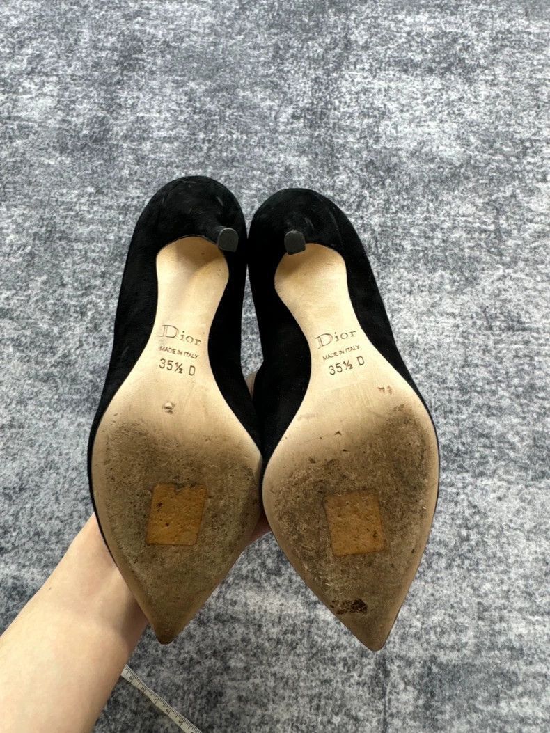 Dior Dior Black Velvet High Heels-2505 Size US 4.5 / IT 34.5 - 6 Thumbnail