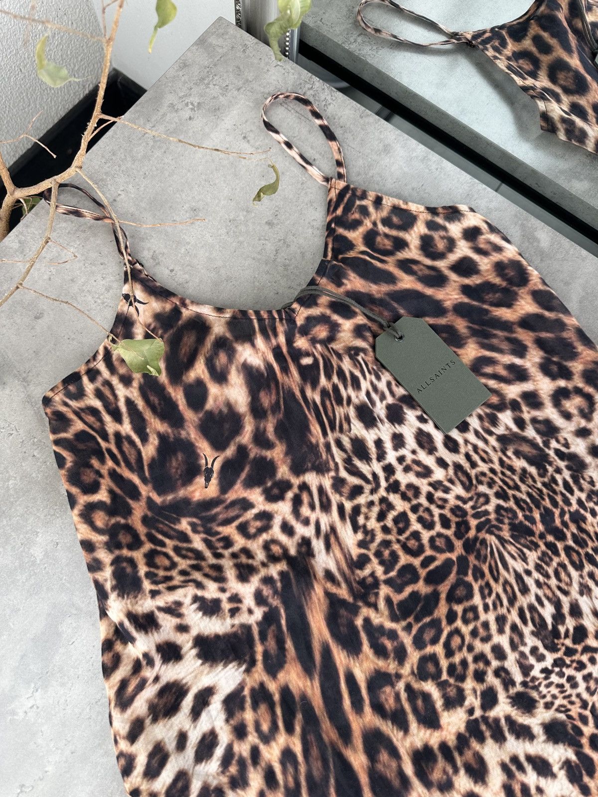 Allsaints AllSaints Leopard Print Dress Size S / US 4 / IT 40 - 2 Thumbnail