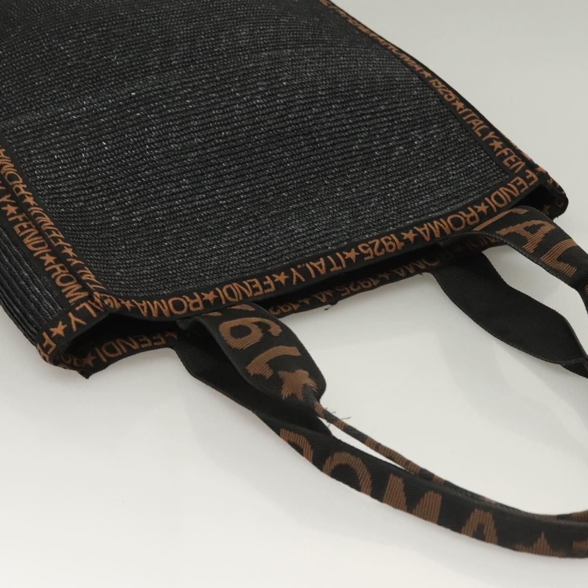 Fendi FENDI Tote Bag Straw Black Size ONE SIZE - 6 Thumbnail