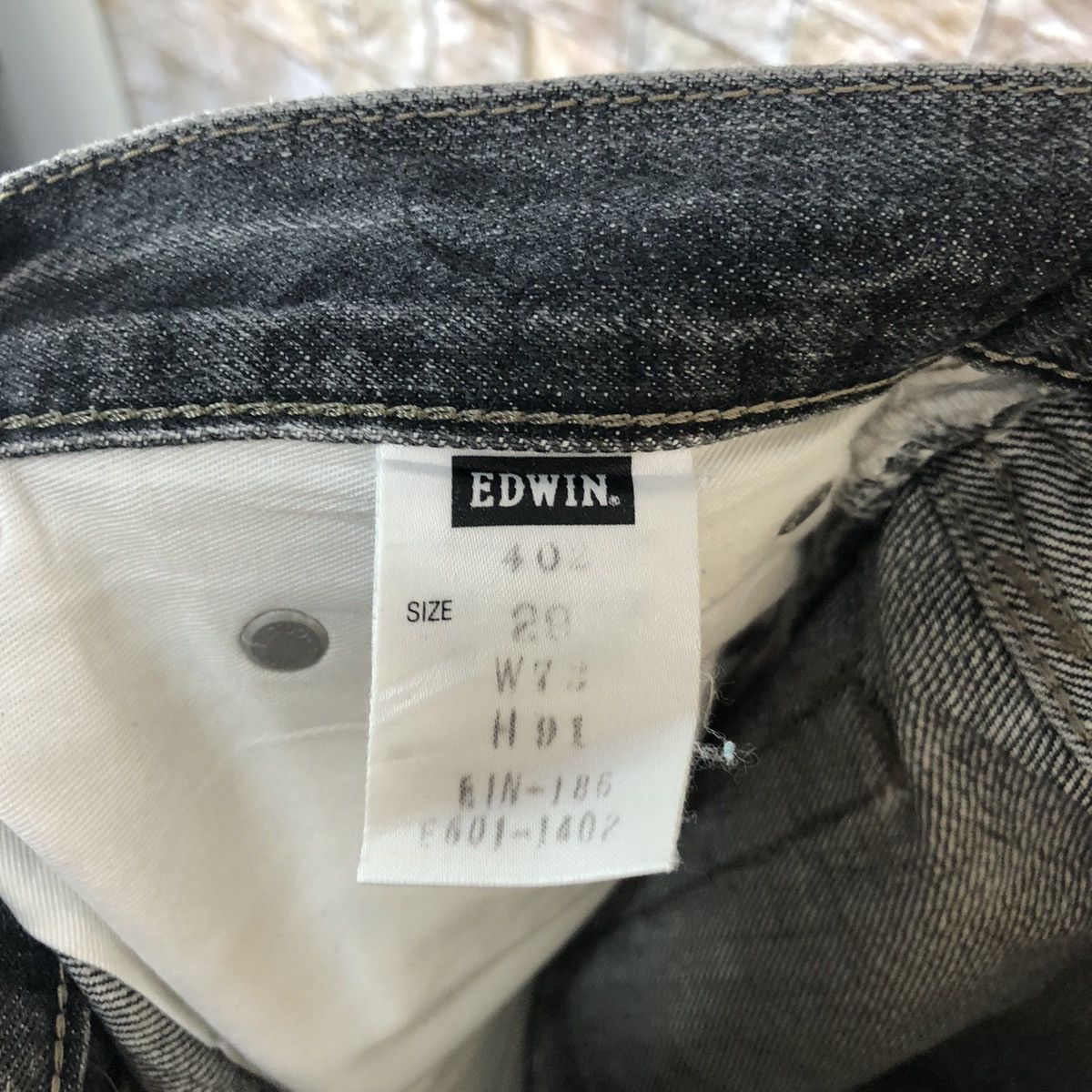Edwin Edwin Black ripped distressed Denim Pants #A1035 Size US 29 - 22 Thumbnail