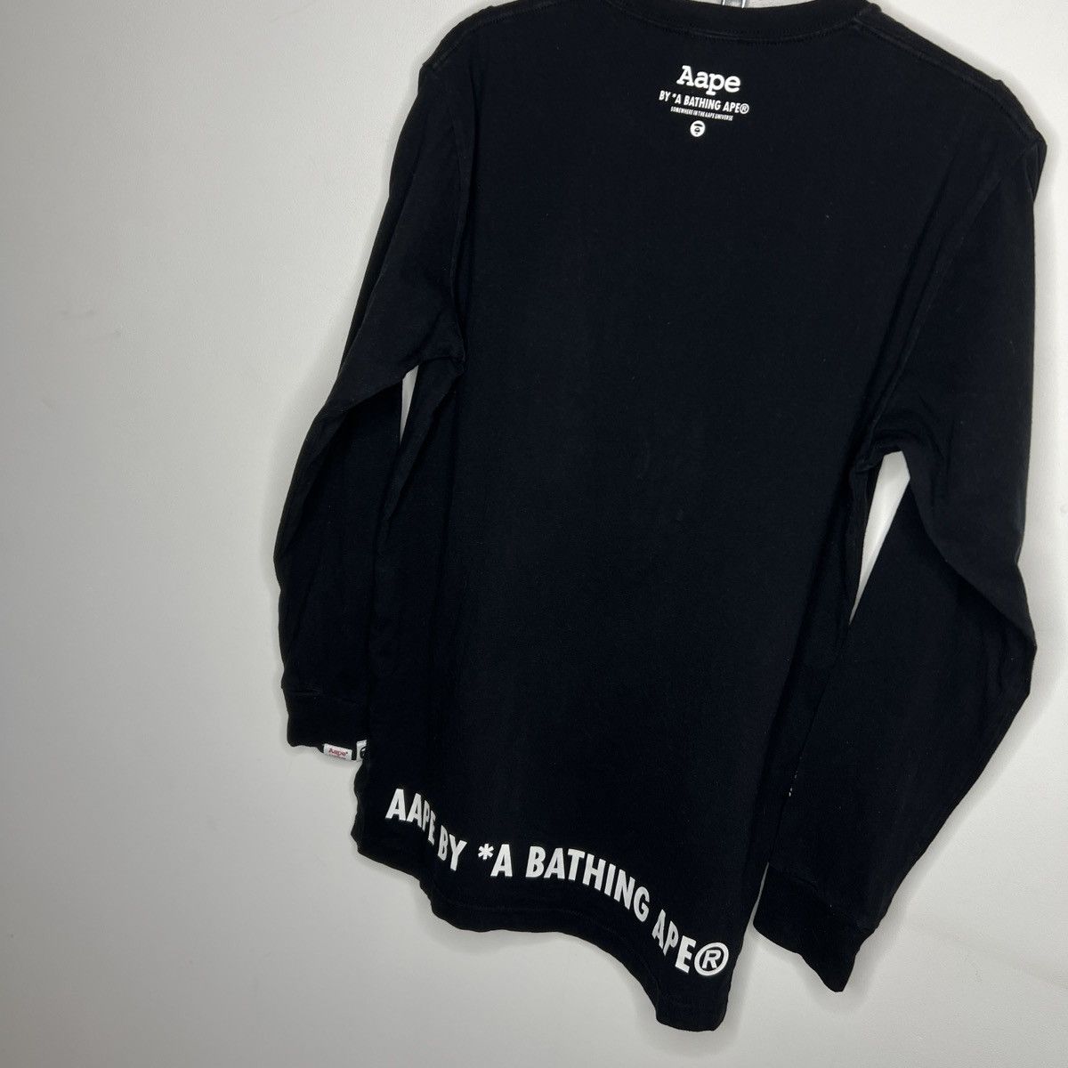 Aape Aape Long Sleeve Tee Tshirt Black Bathing Ape Size US M / EU 48-50 / 2 - 8 Thumbnail