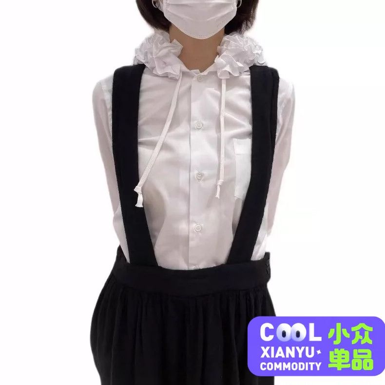 Comme des Garcons Comme Des Garcons White embossed collar hooded shirt Size S / US 4 / IT 40 - 2 Thumbnail