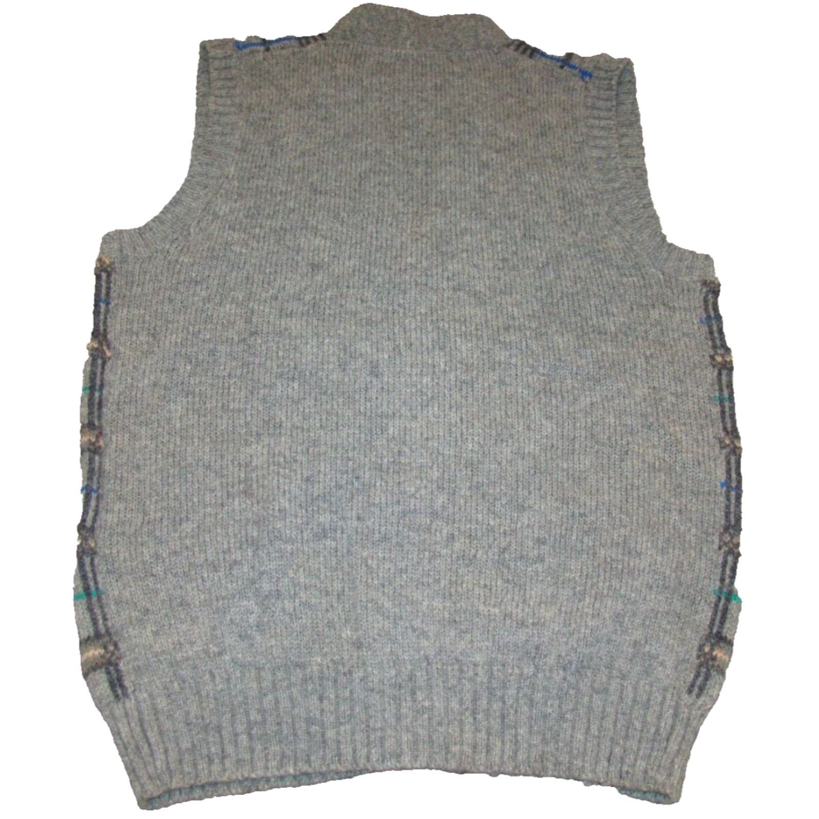 Vintage VINTAGE Fox Collection Cardigan Vest Mens M Gray Plaid Wool Button V-Neck Sleeveless 70% Wool 30% Acrylic Pockets Casual Classic Designer Size US M / EU 48-50 / 2 - 8 Thumbnail