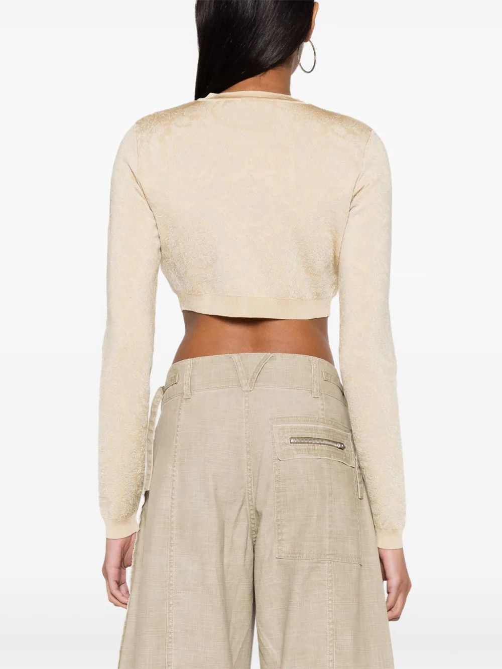 Versace o1y0226 Cardigan in Beige Size M / US 6-8 / IT 42-44 - 4 Thumbnail
